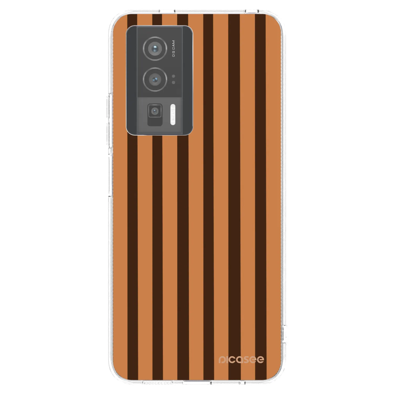 Picasee silikonový průhledný obal pro Xiaomi Poco F5 Pro 5G - Caramel lines