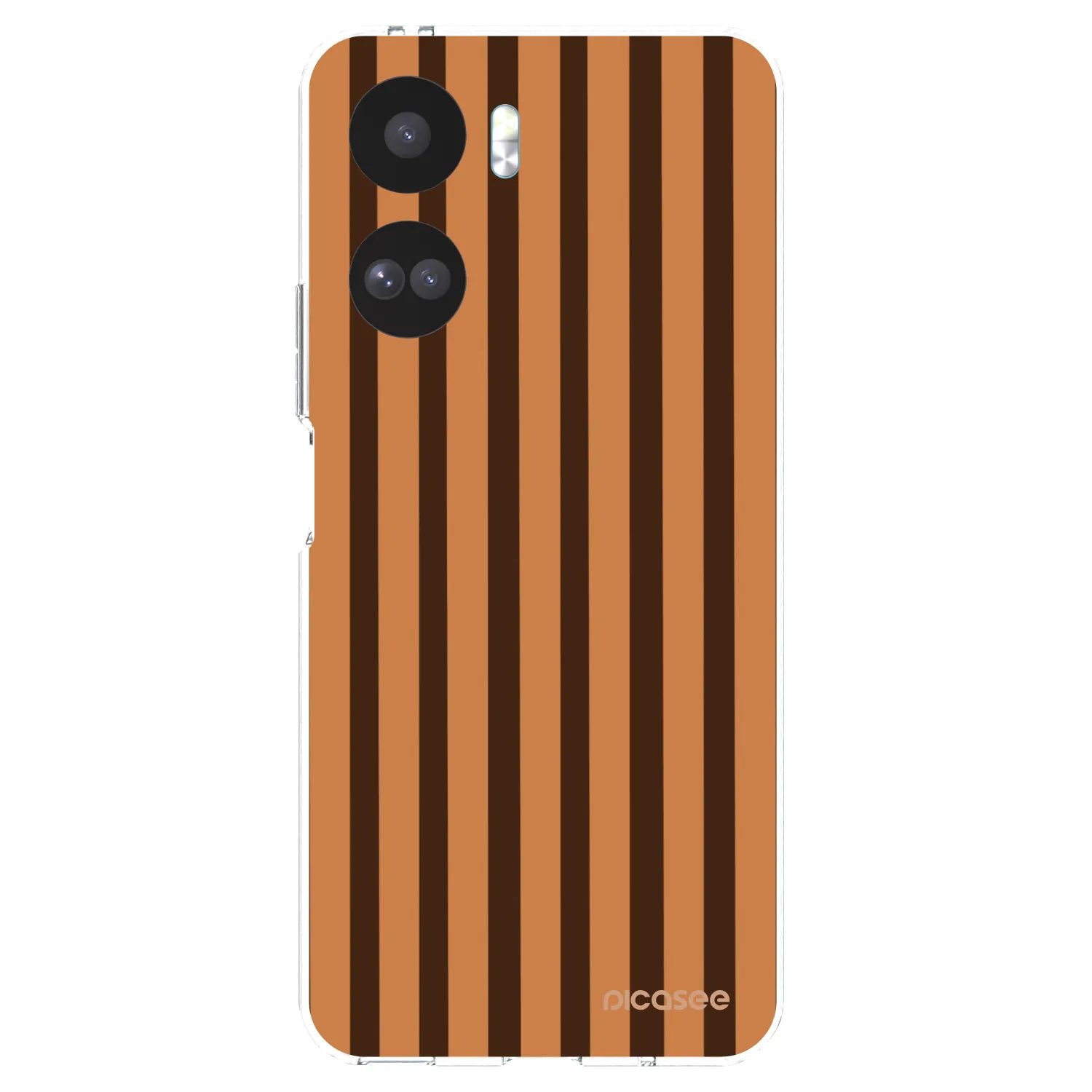 Picasee silikonový průhledný obal pro Honor 90 Lite 5G - Caramel lines