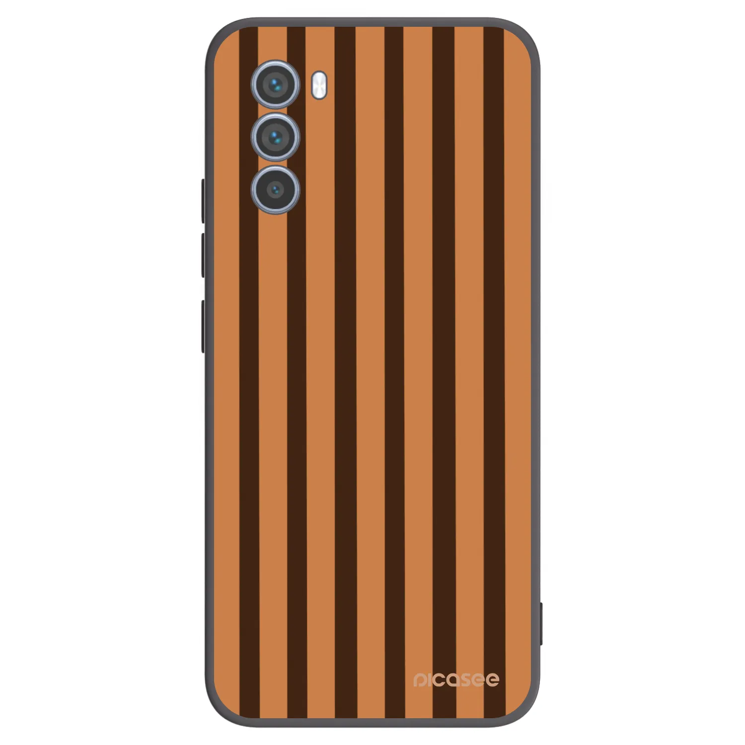 Picasee silikonový černý obal pro Motorola Moto G62 - Caramel lines