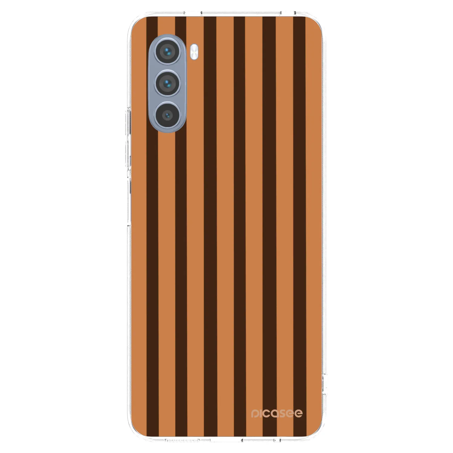Picasee silikonový průhledný obal pro Motorola Moto G62 - Caramel lines