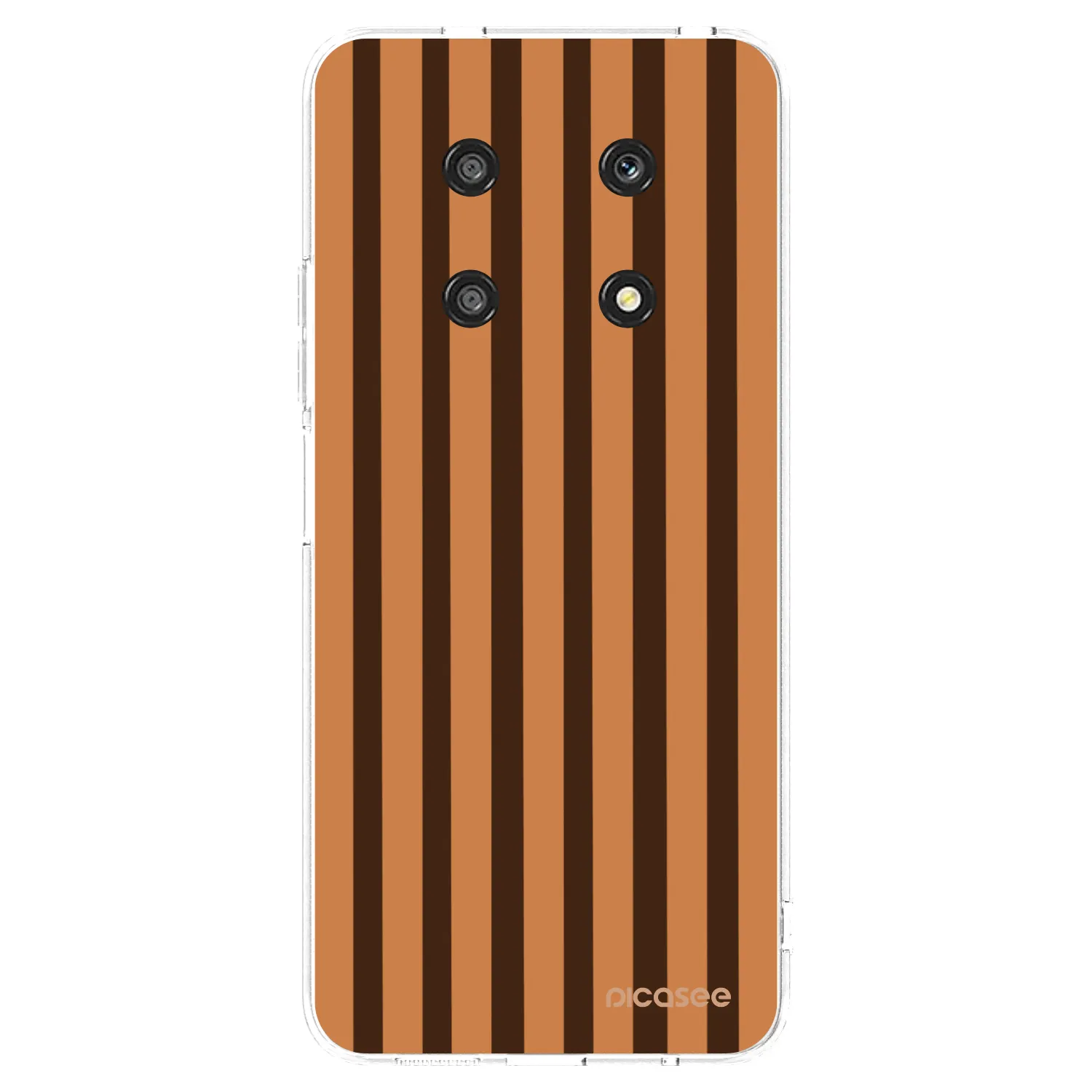 Picasee silikonový průhledný obal pro Honor Magic4 Lite 5G - Caramel lines
