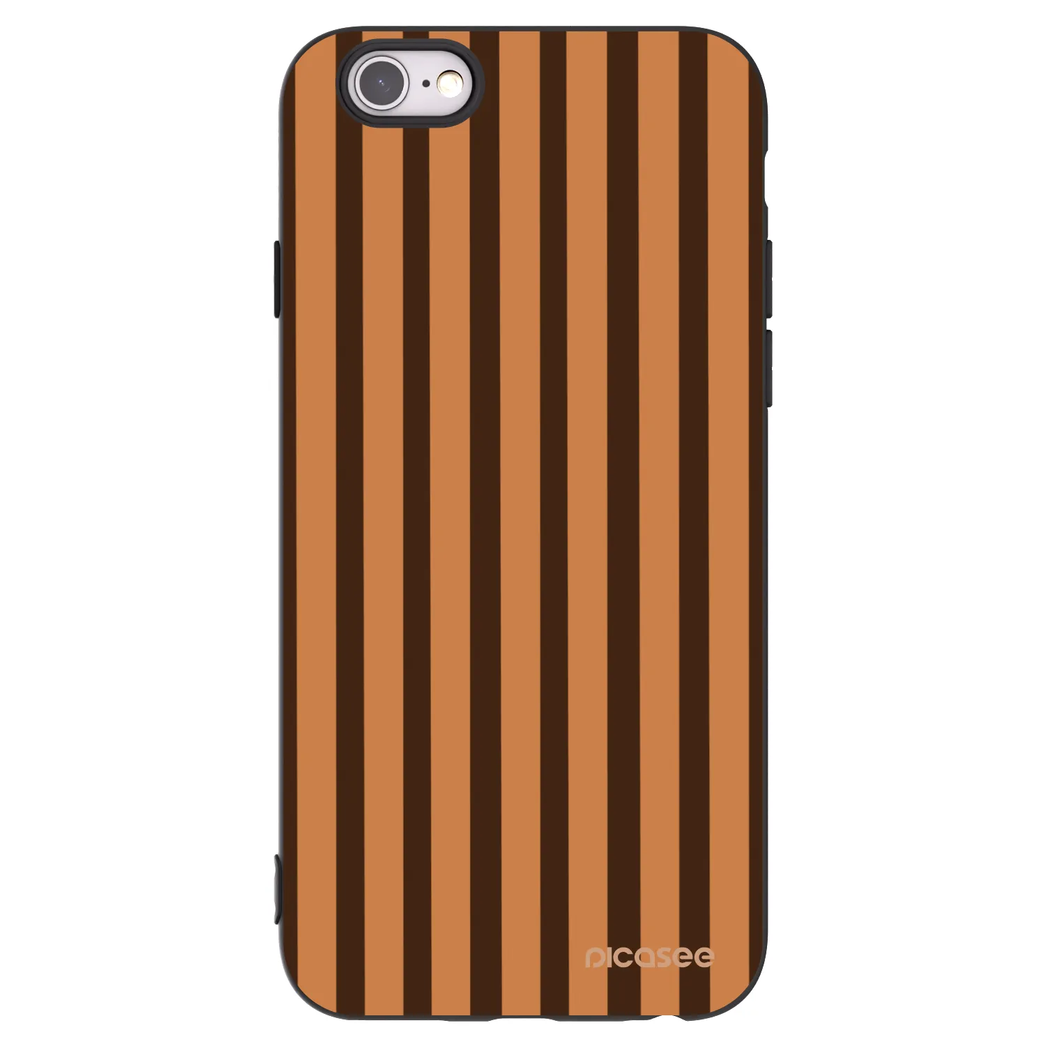 Picasee silikonový černý obal pro Apple iPhone 6/6S - Caramel lines