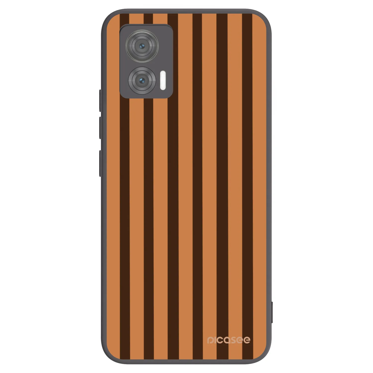 Picasee silikonový černý obal pro Motorola Edge 30 Neo - Caramel lines