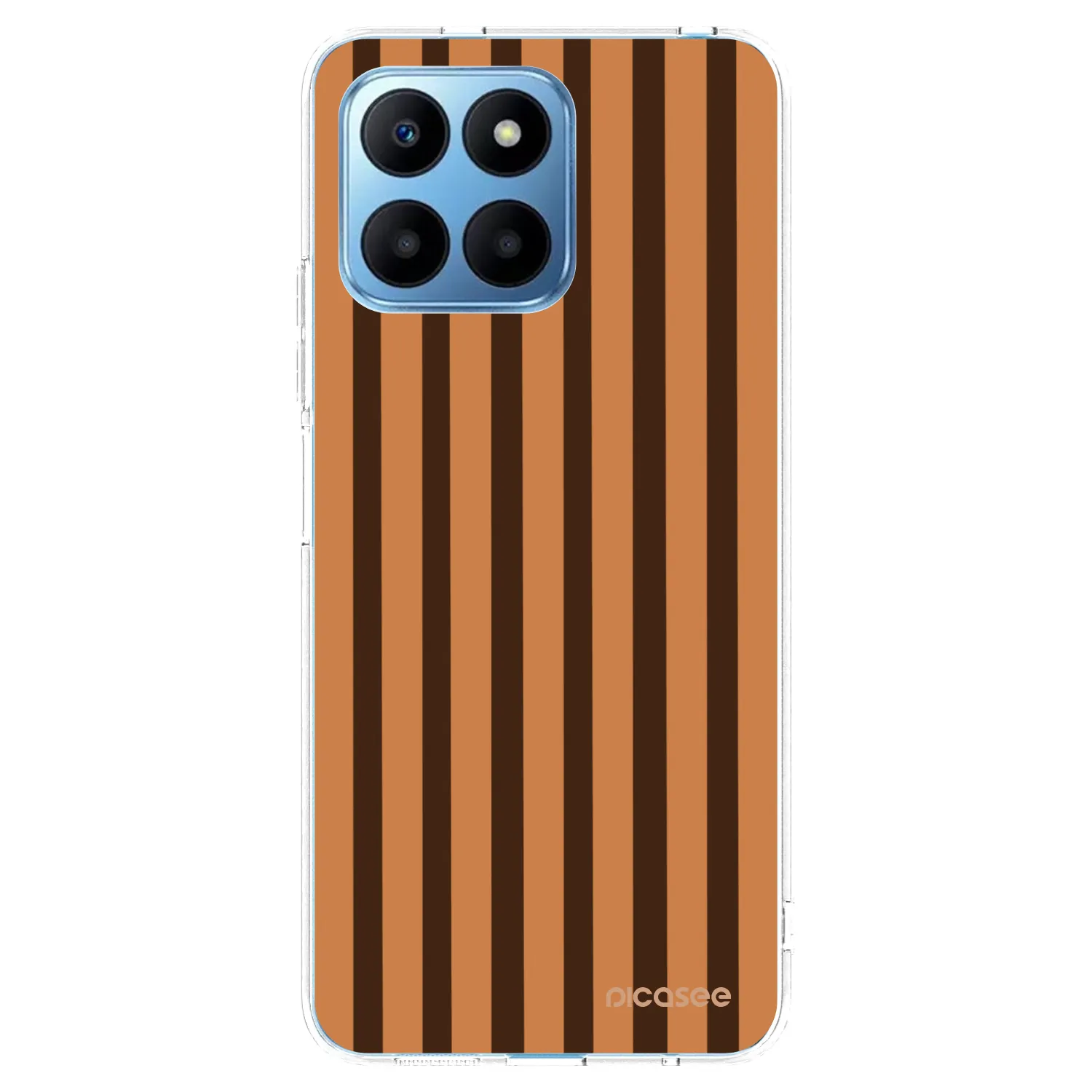 Picasee silikonový průhledný obal pro Honor 70 Lite - Caramel lines