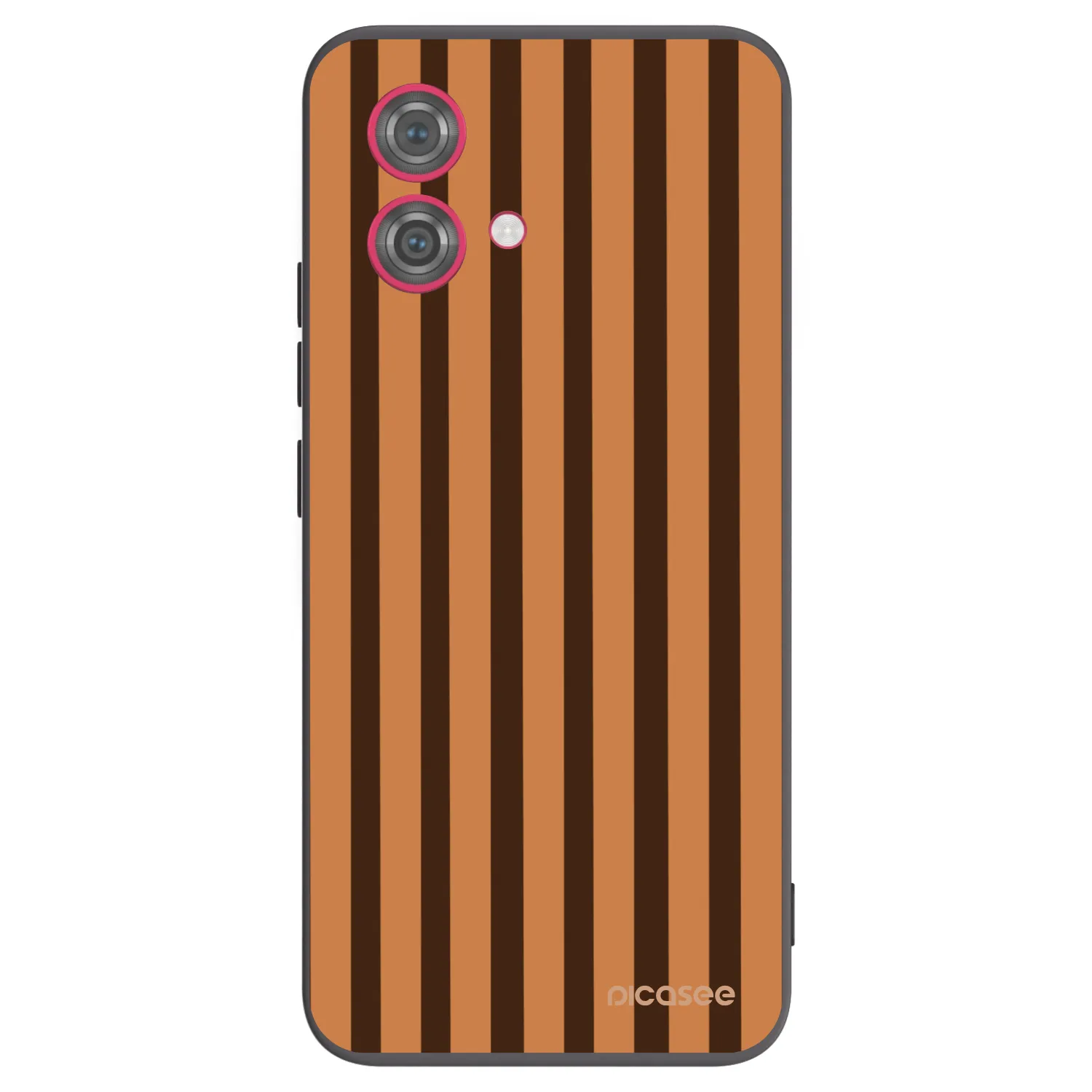 Picasee silikonový černý obal pro Motorola Moto G84 5G - Caramel lines