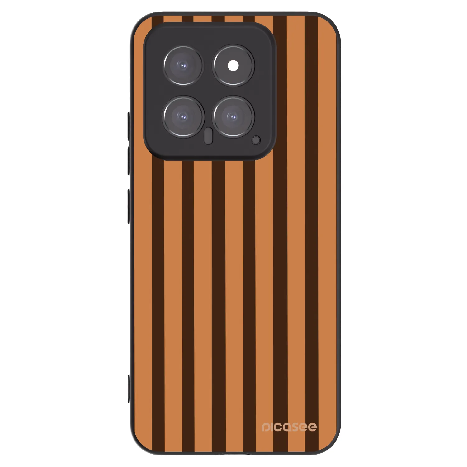 Picasee silikonový černý obal pro Xiaomi 14 - Caramel lines