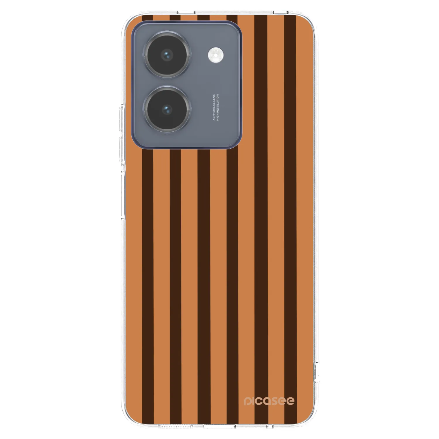 Picasee silikonový průhledný obal pro Vivo Y36 4G - Caramel lines