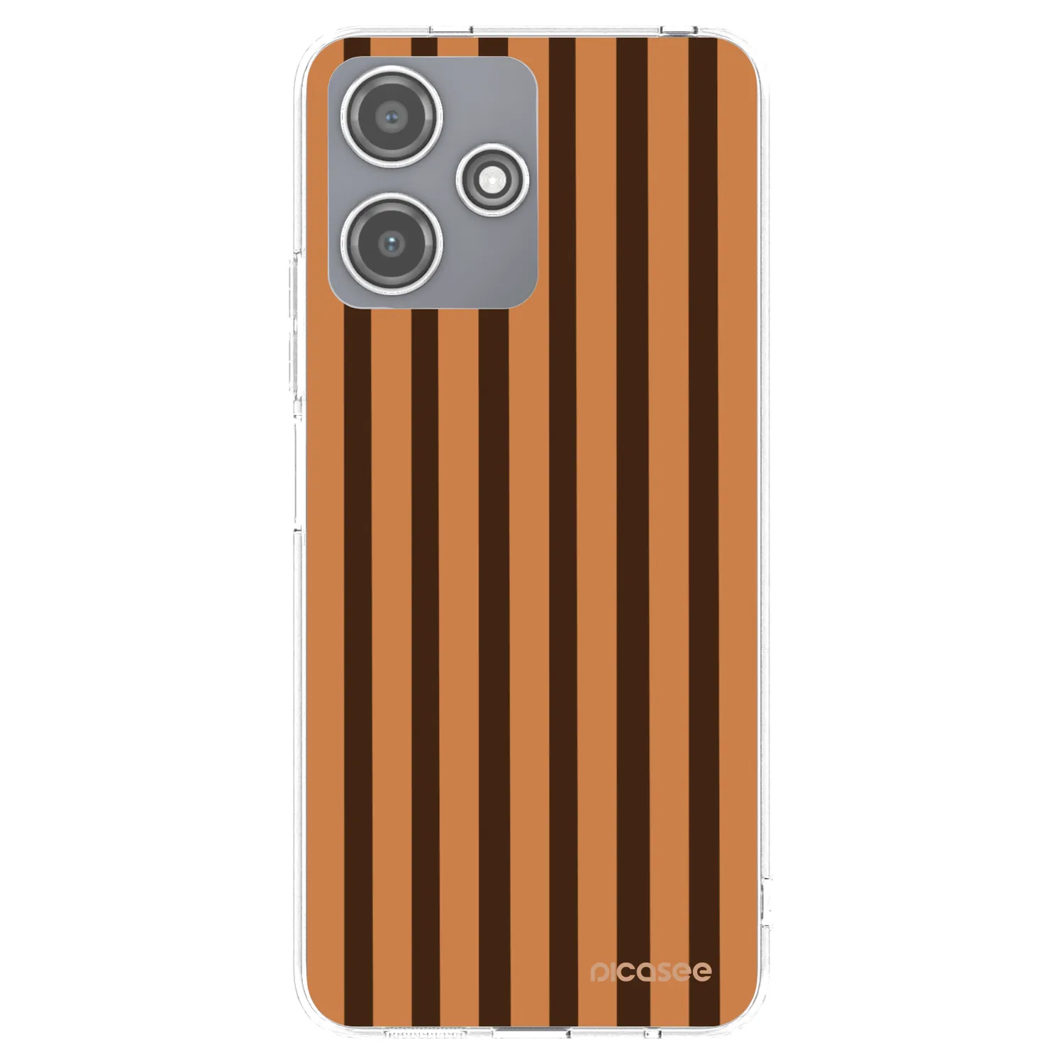 Picasee silikonový průhledný obal pro Xiaomi Redmi 12 5G - Caramel lines
