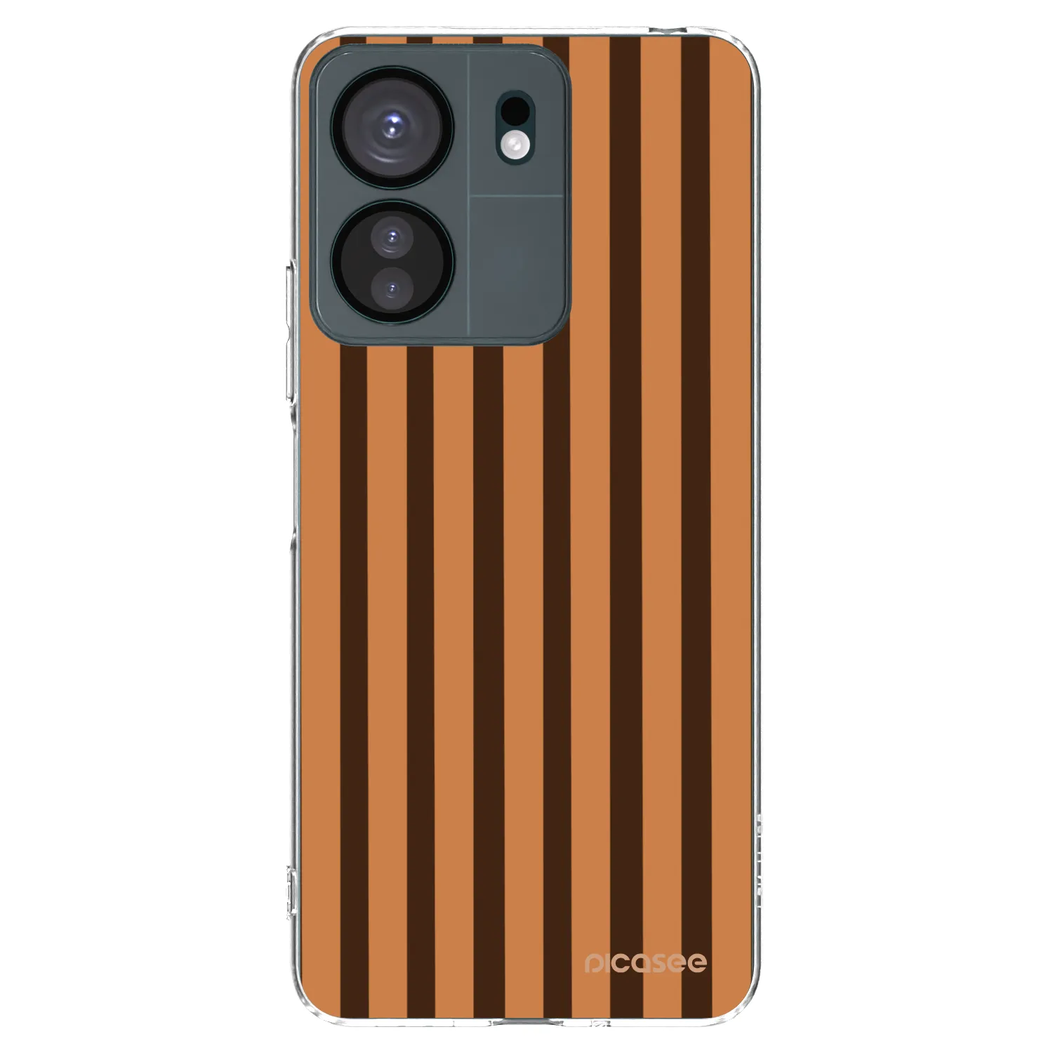 Picasee silikonový průhledný obal pro Xiaomi Redmi 13C 4G - Caramel lines