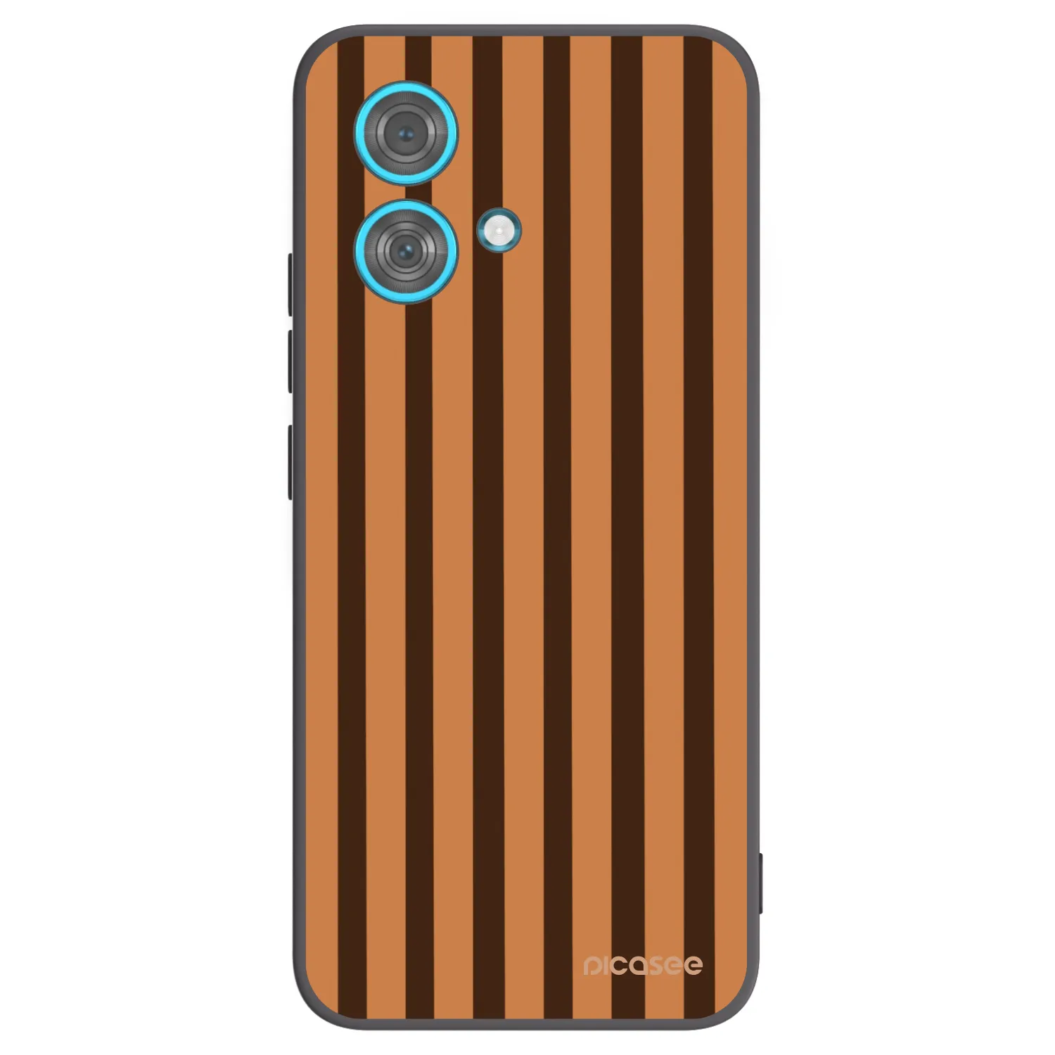 Picasee silikonový černý obal pro Motorola Edge 40 Neo - Caramel lines