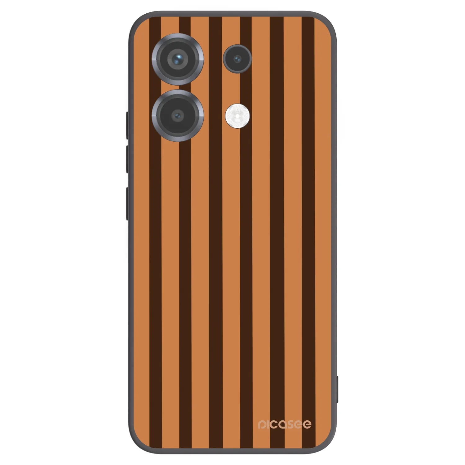 Picasee silikonový černý obal pro Xiaomi Poco X6 - Caramel lines