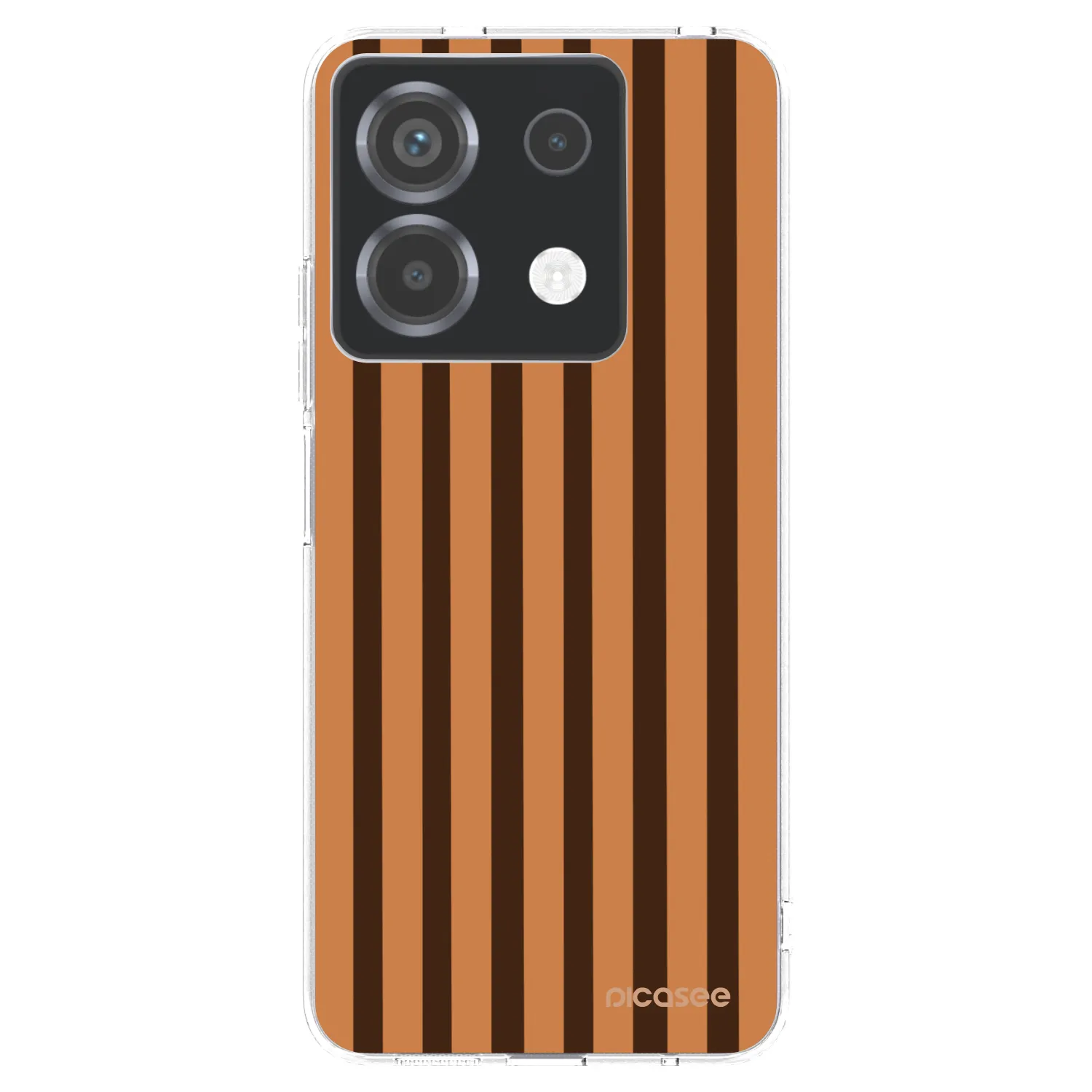 Picasee silikonový průhledný obal pro Xiaomi Poco X6 - Caramel lines