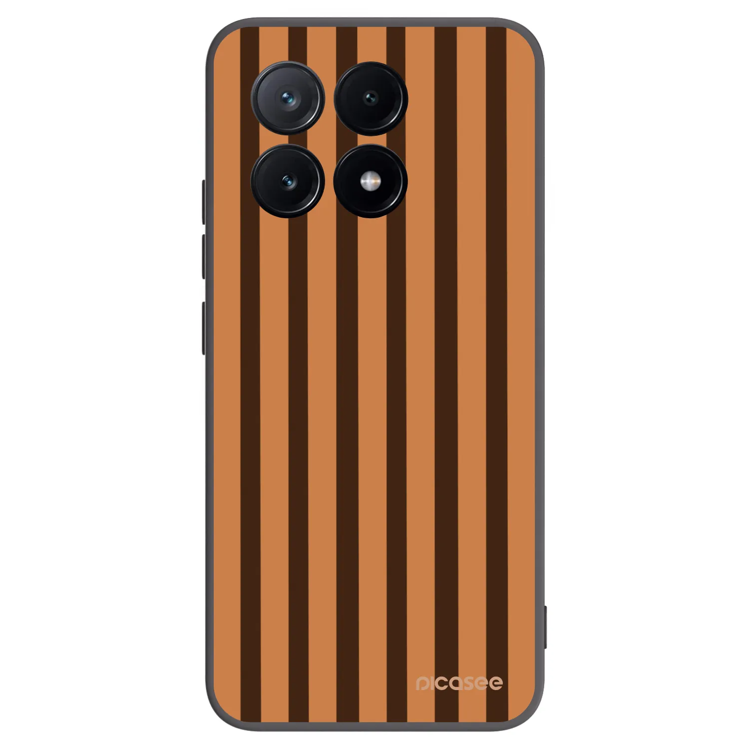Picasee silikonový černý obal pro Xiaomi Poco X6 Pro - Caramel lines