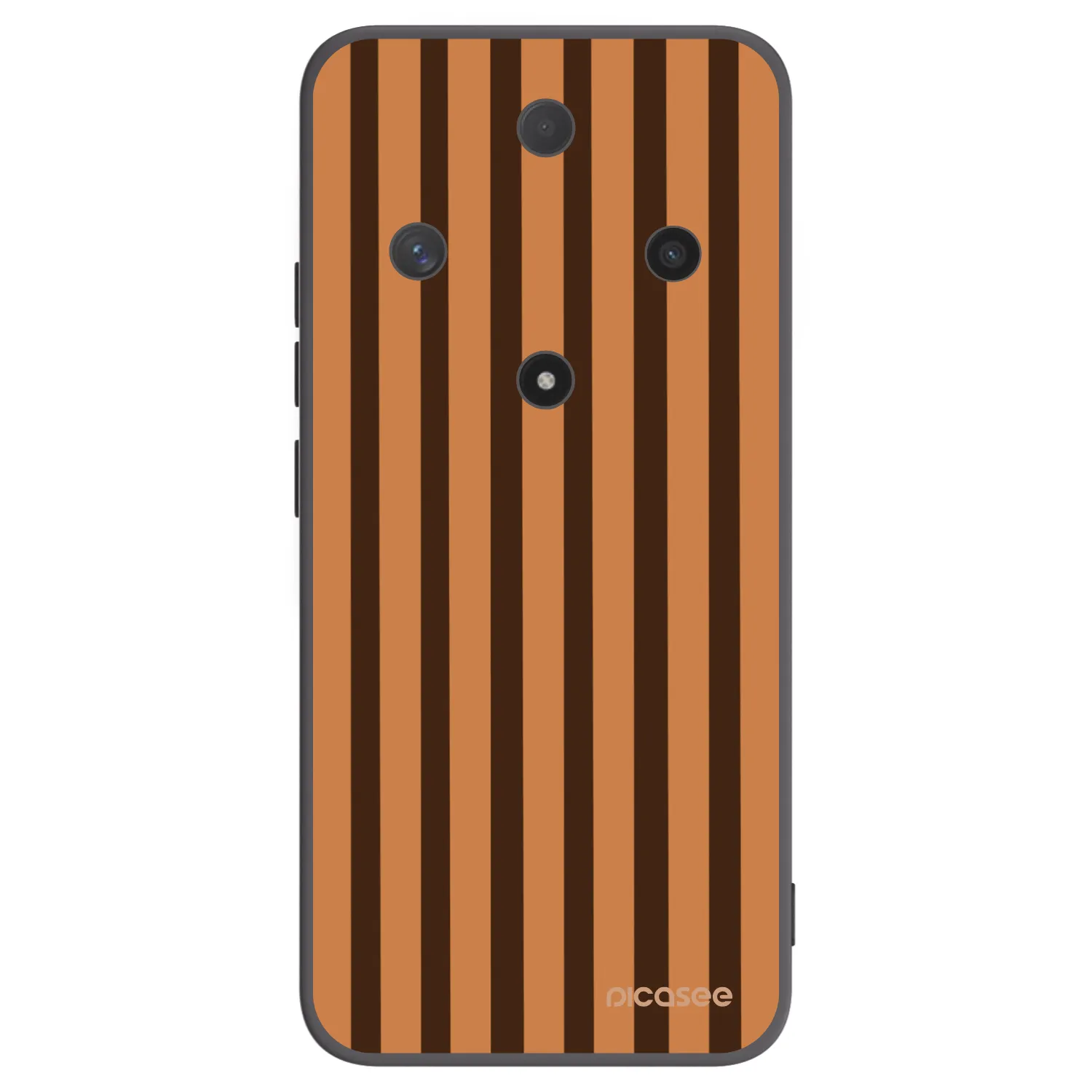 Picasee silikonový černý obal pro Honor Magic6 Lite 5G - Caramel lines