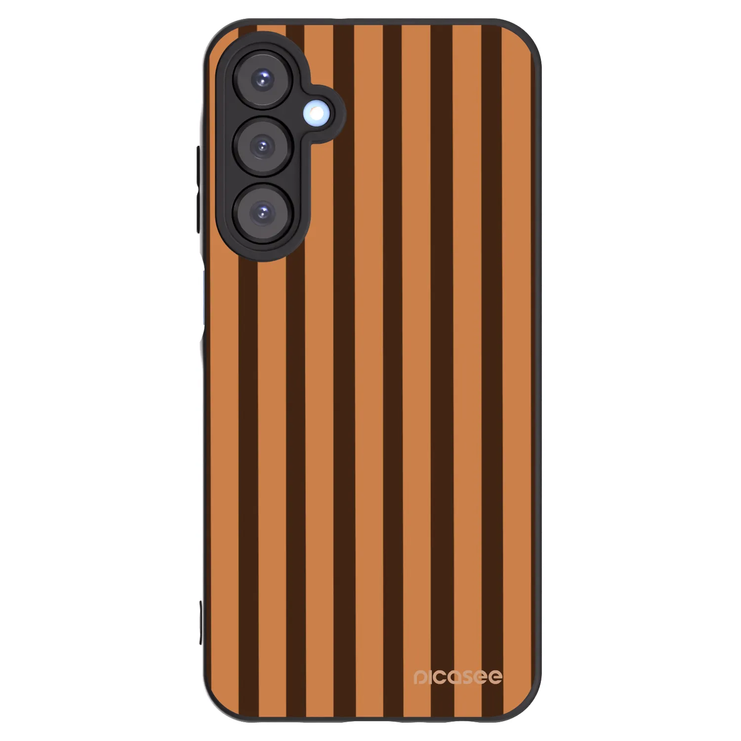 Picasee silikonový černý obal pro Samsung Galaxy A25 A256B 5G - Caramel lines