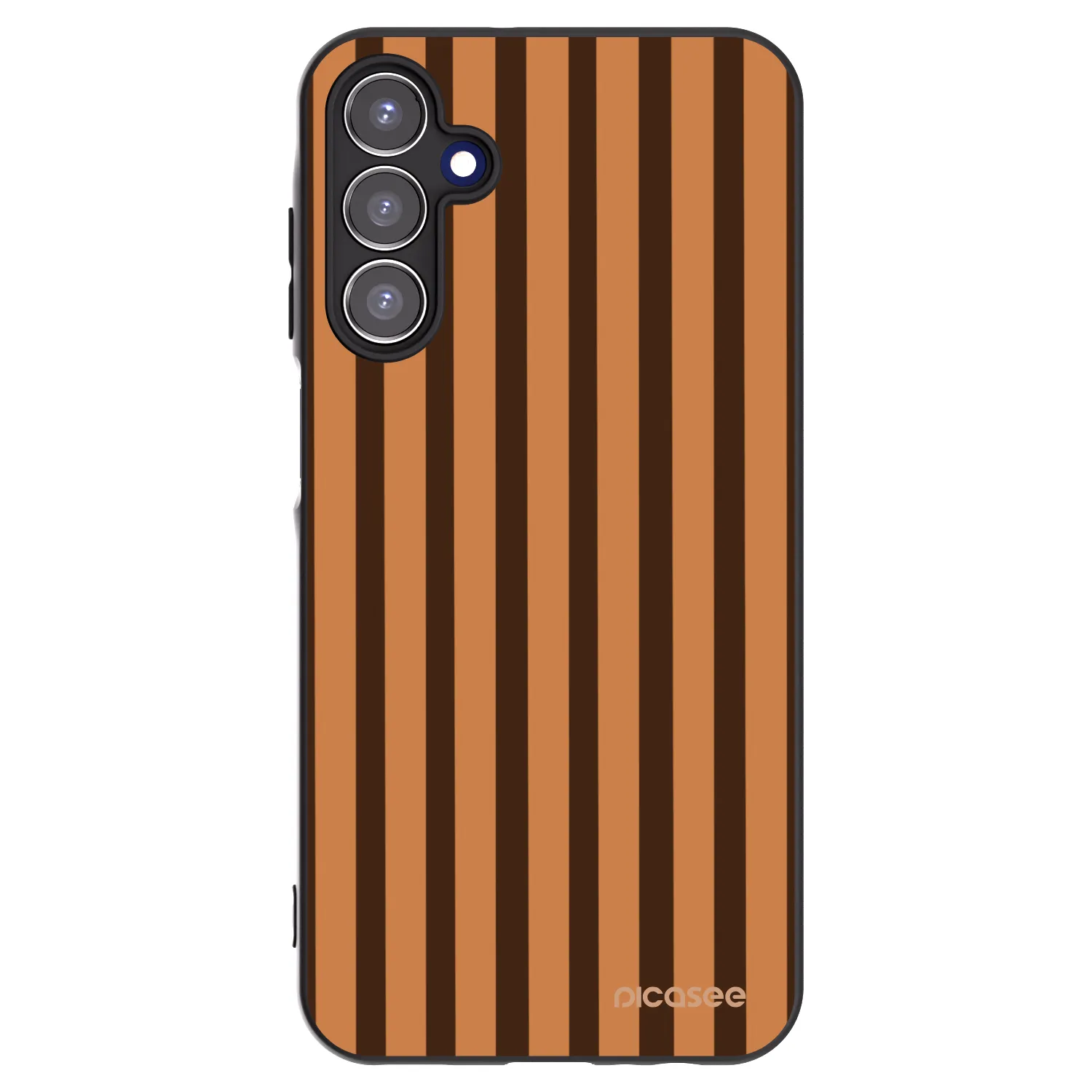 Picasee silikonový černý obal pro Samsung Galaxy A15 A155F 4G - Caramel lines