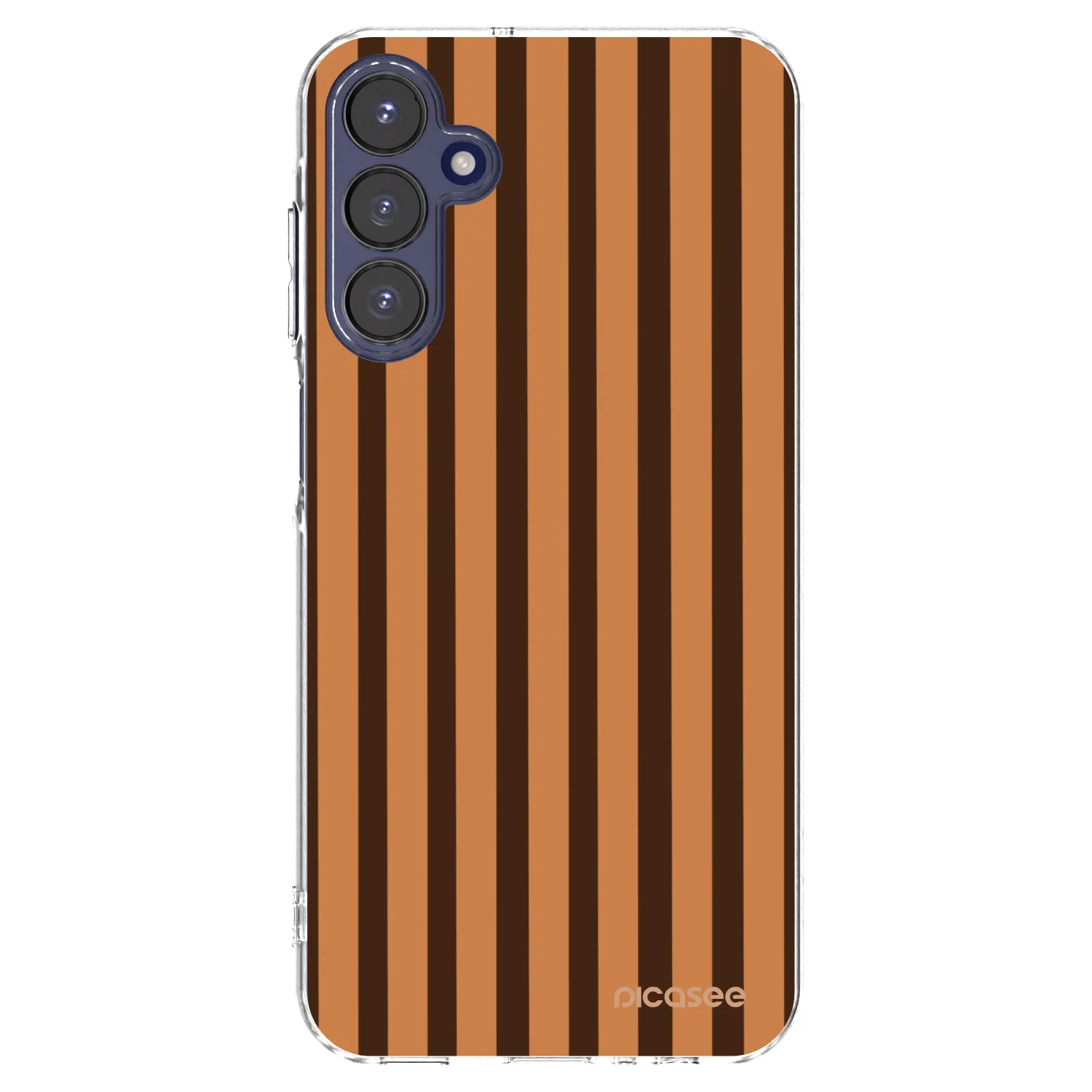Picasee silikonový průhledný obal pro Samsung Galaxy A15 A155F 4G - Caramel lines