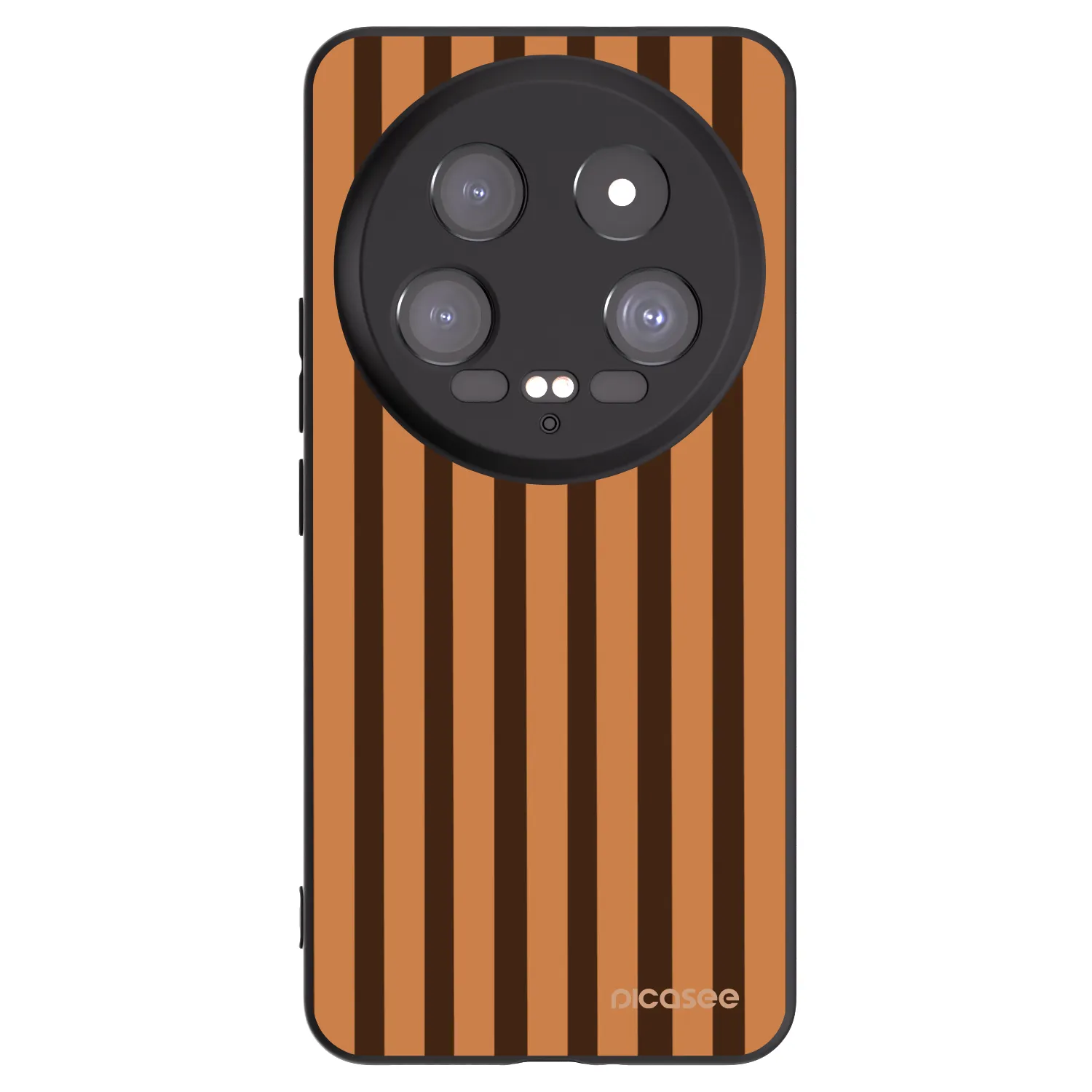 Picasee silikonový černý obal pro Xiaomi 14 Ultra - Caramel lines