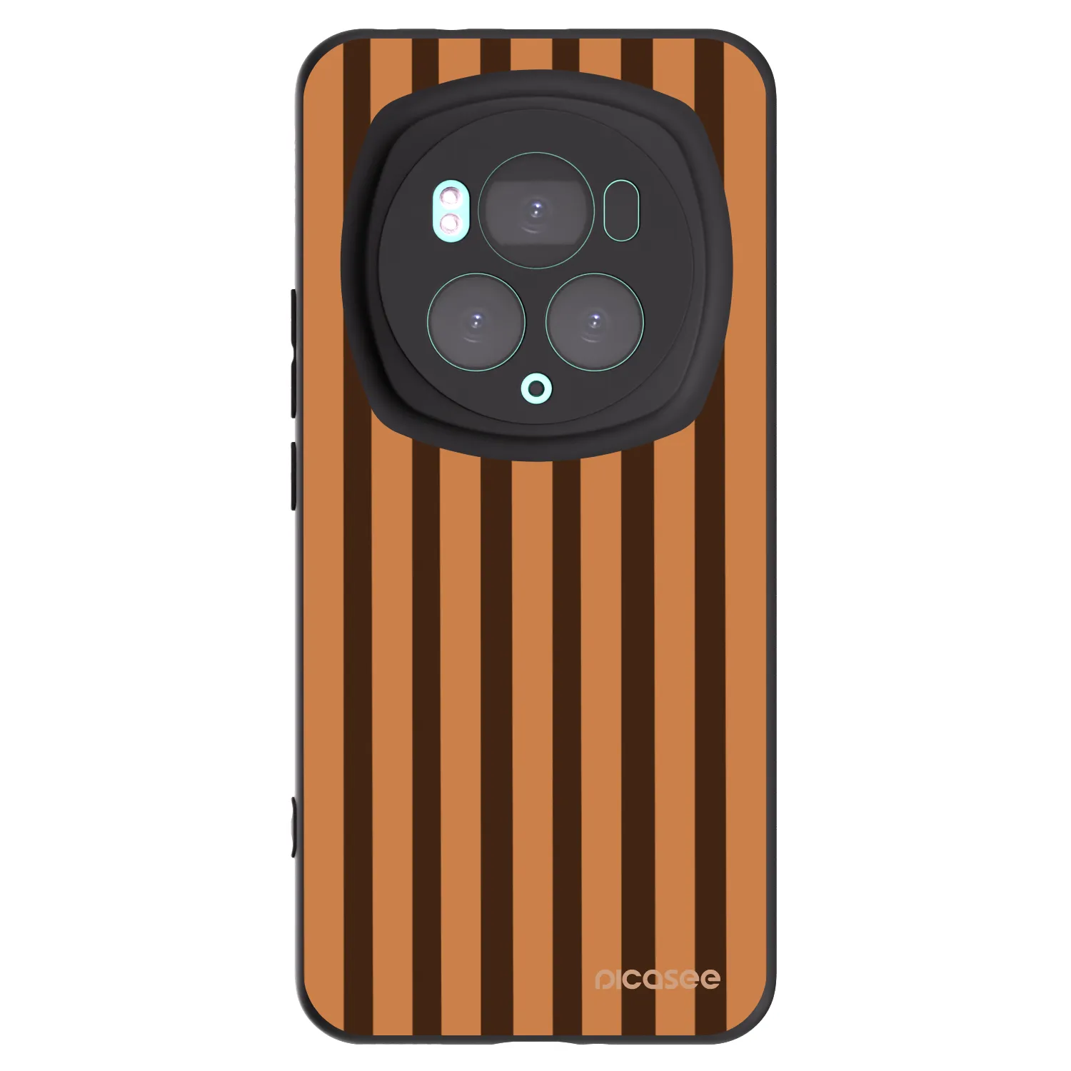 Picasee silikonový černý obal pro Honor Magic6 Pro - Caramel lines