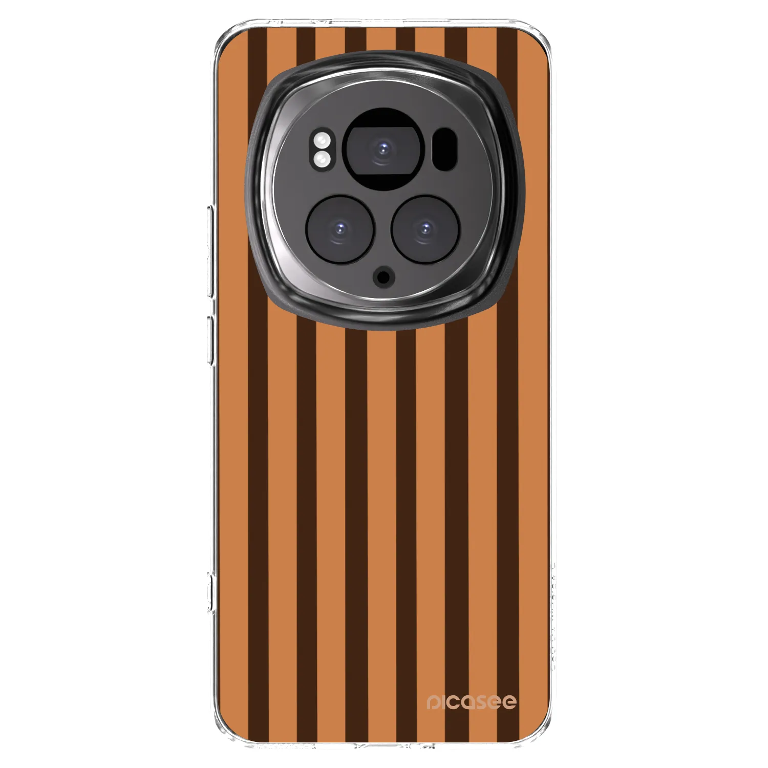 Picasee silikonový průhledný obal pro Honor Magic6 Pro - Caramel lines