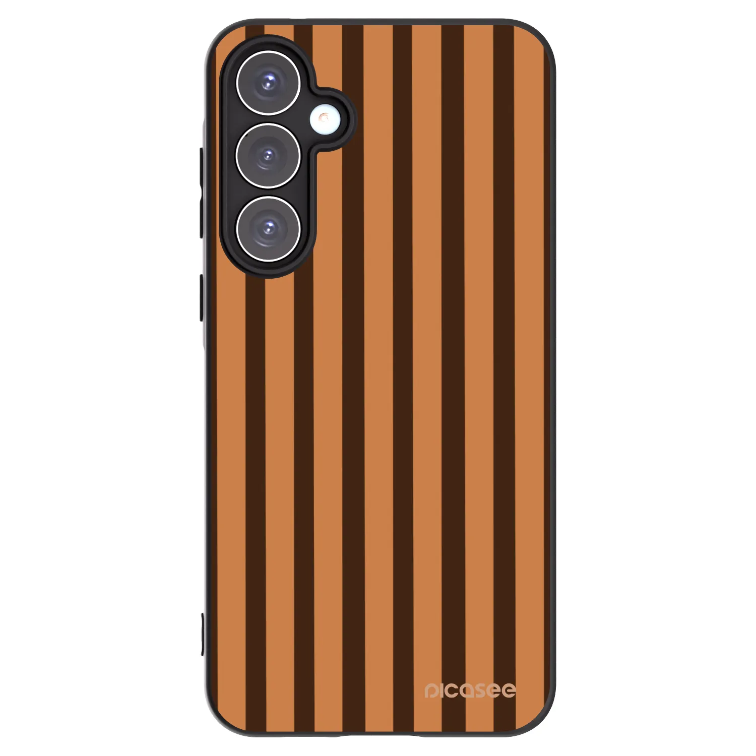 Picasee silikonový černý obal pro Samsung Galaxy A55 5G A556B - Caramel lines