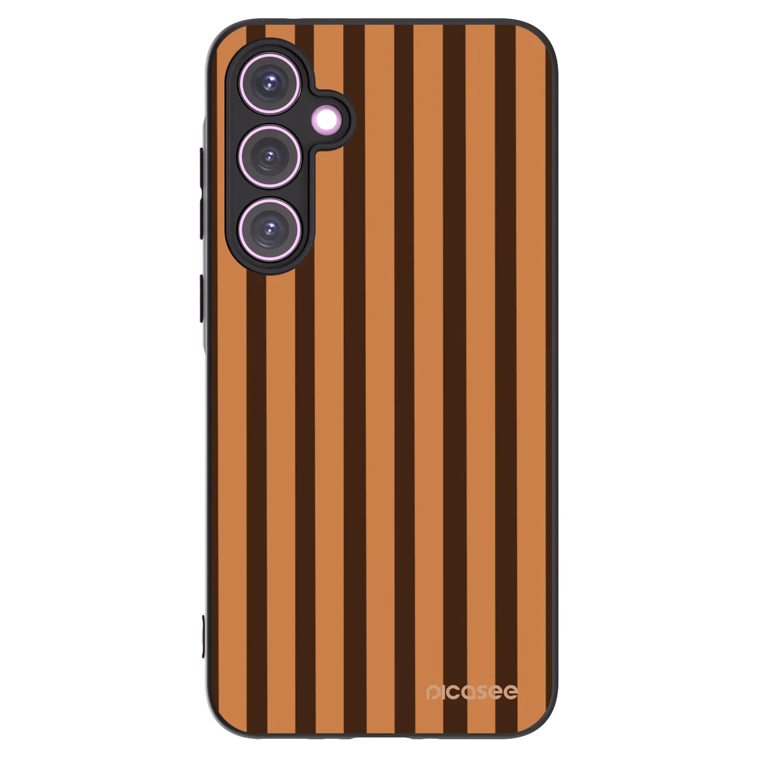 Picasee silikonový černý obal pro Samsung Galaxy A35 5G A356B - Caramel lines