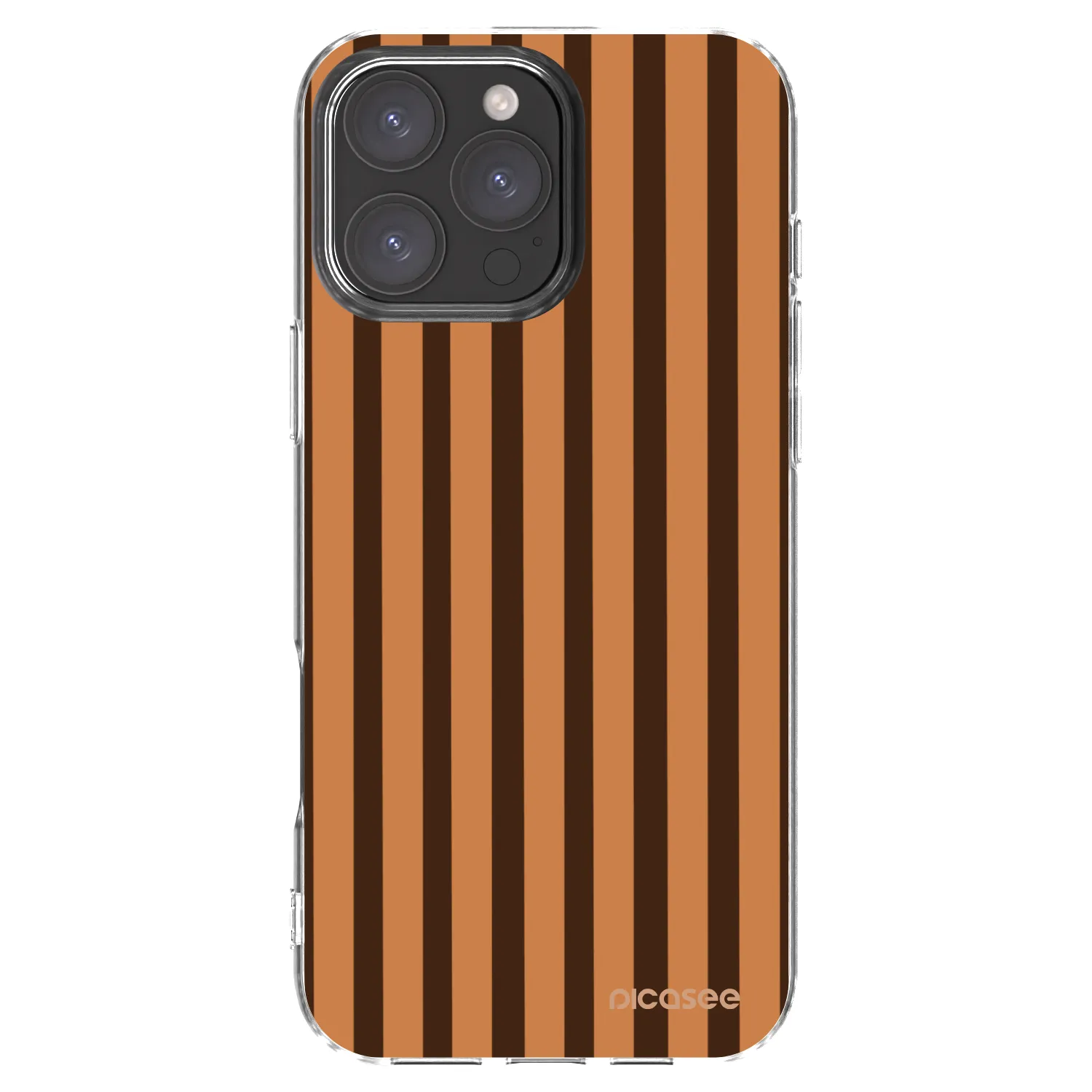 Picasee silikonový průhledný obal pro Apple iPhone 16 Pro Max - Caramel lines