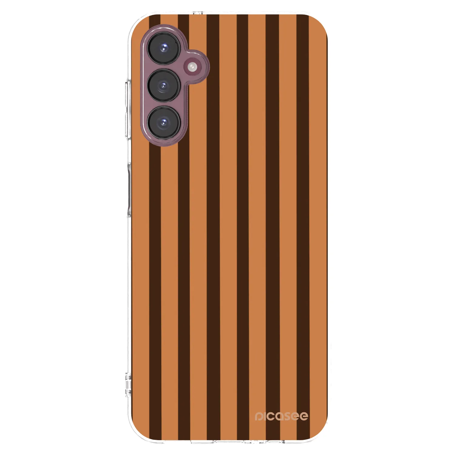 Picasee silikonový průhledný obal pro Samsung Galaxy A05s A057G - Caramel lines