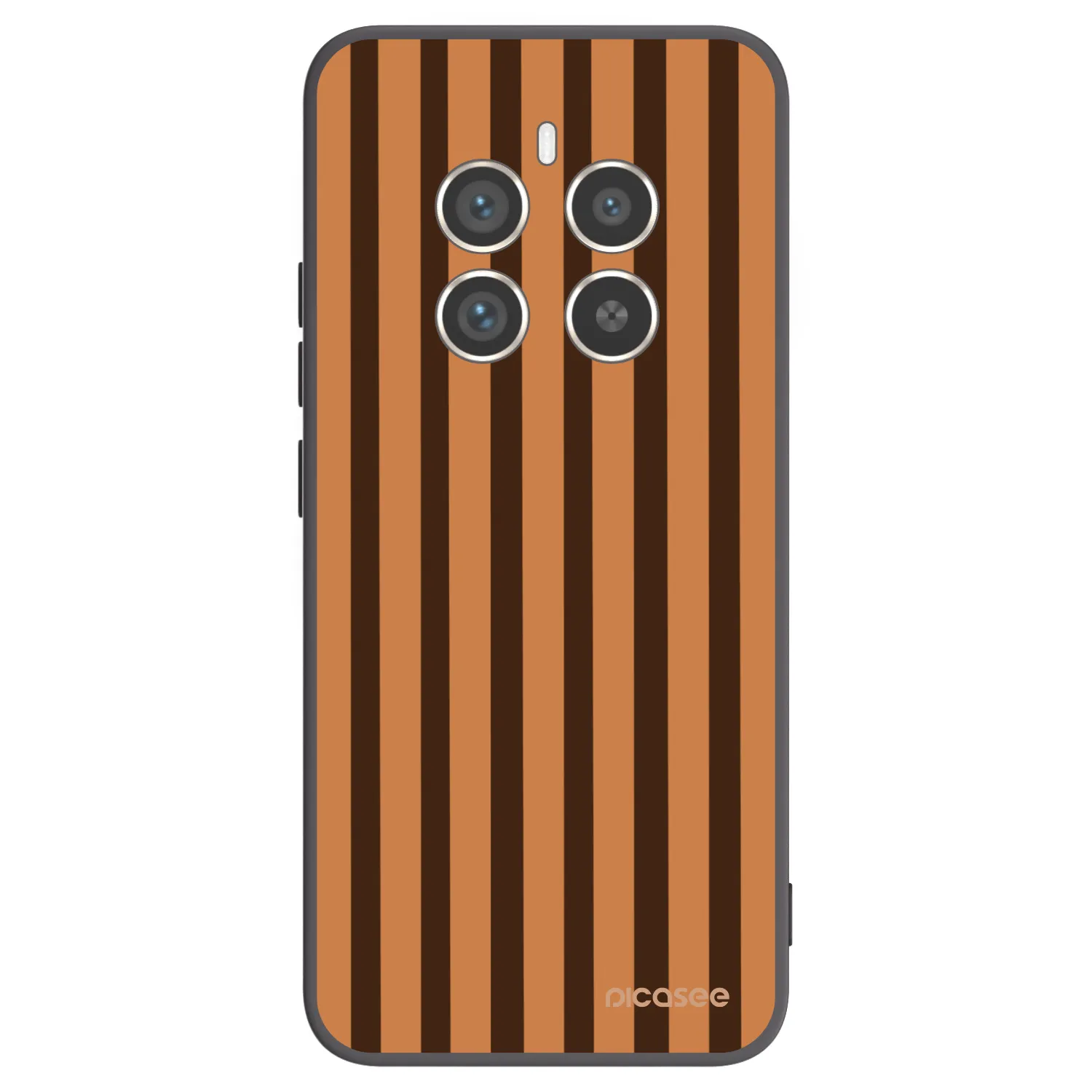 Picasee silikonový černý obal pro Realme 12 Pro 5G - Caramel lines