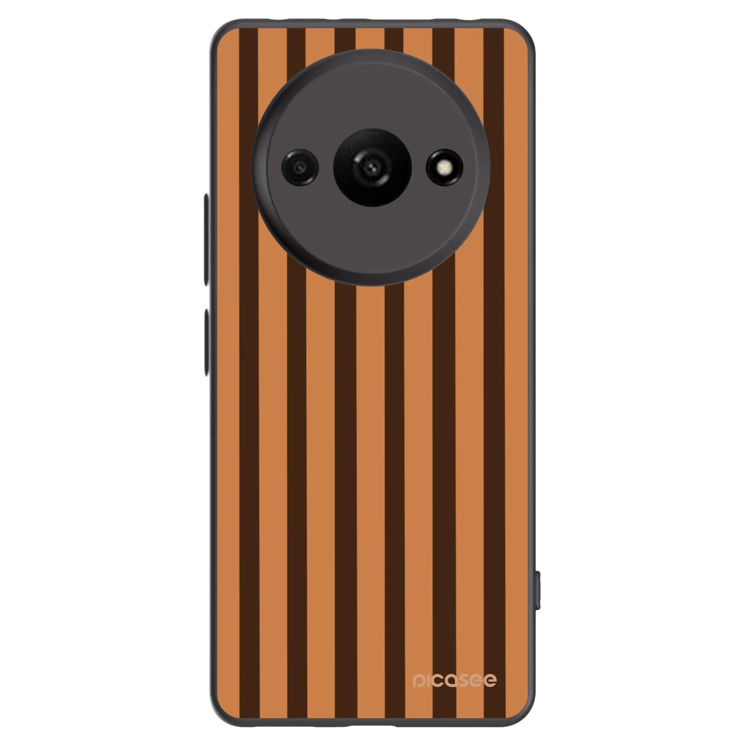Picasee silikonový černý obal pro Xiaomi Redmi A3 - Caramel lines