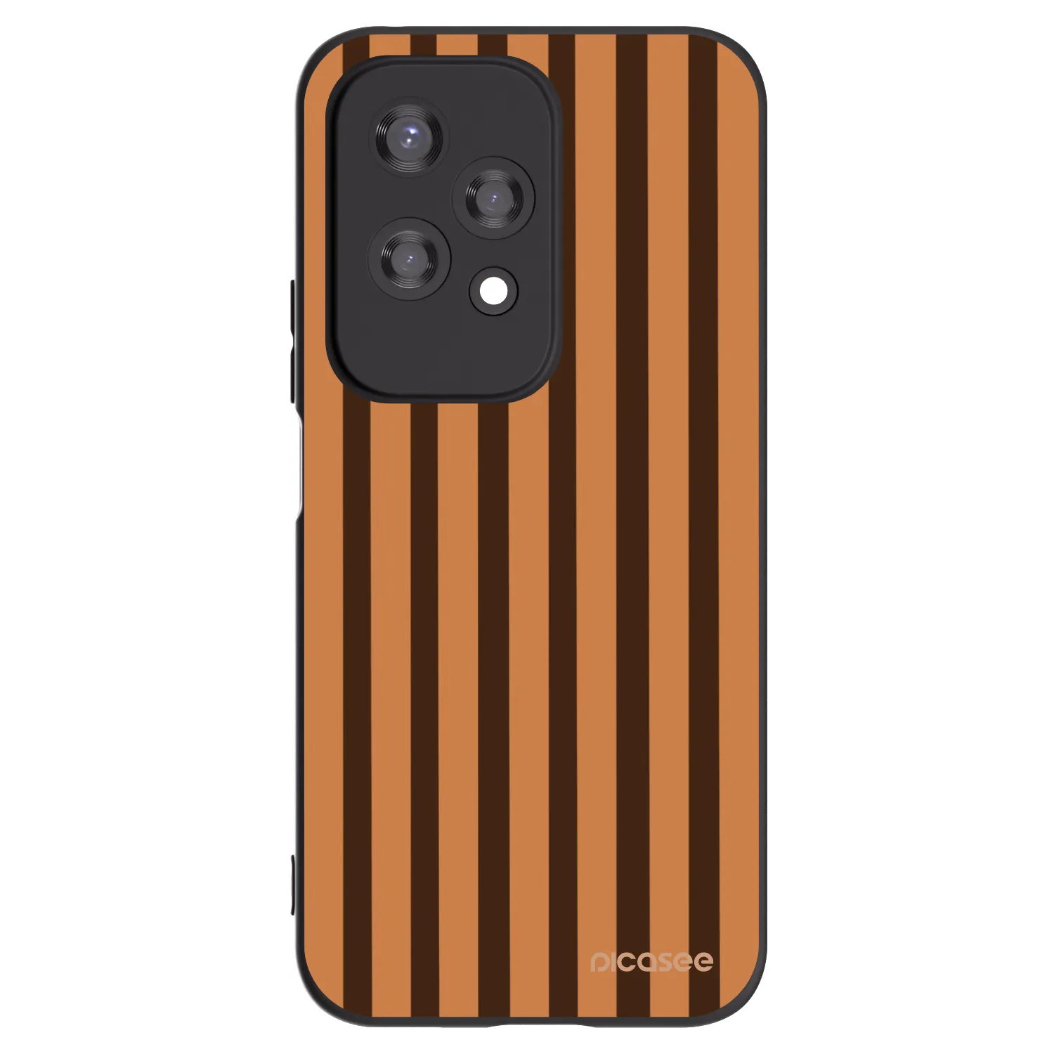 Picasee silikonový černý obal pro Honor 200 Lite - Caramel lines