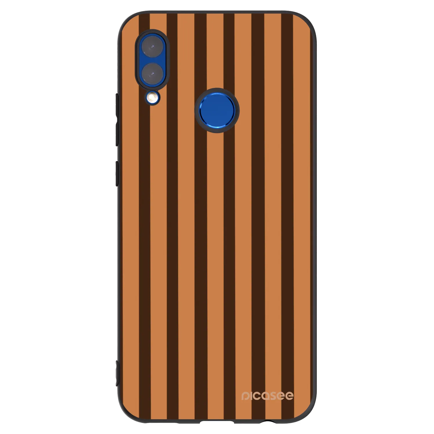 Picasee silikonový černý obal pro Honor 10 Lite - Caramel lines
