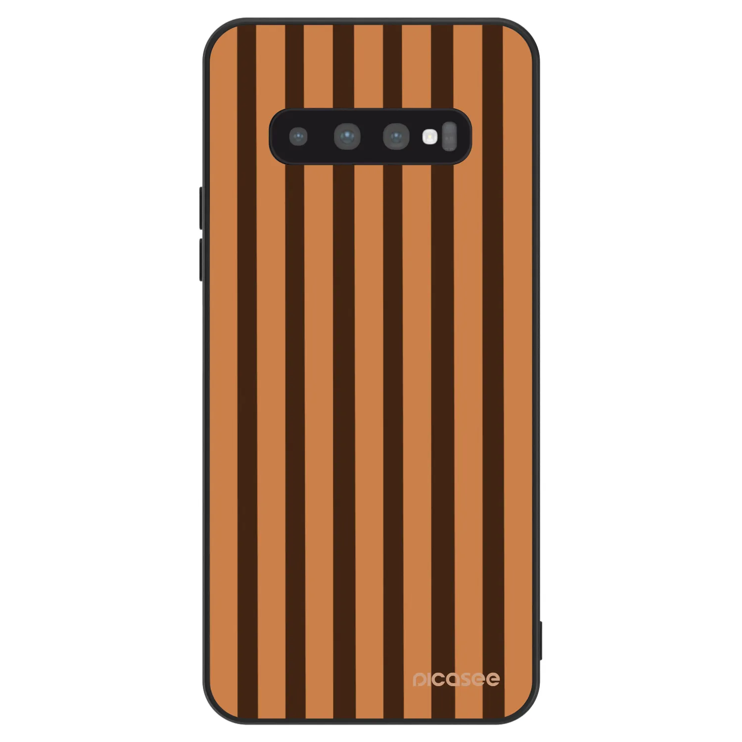 Picasee ULTIMATE CASE pro Samsung Galaxy S10 Plus G975 - Caramel lines