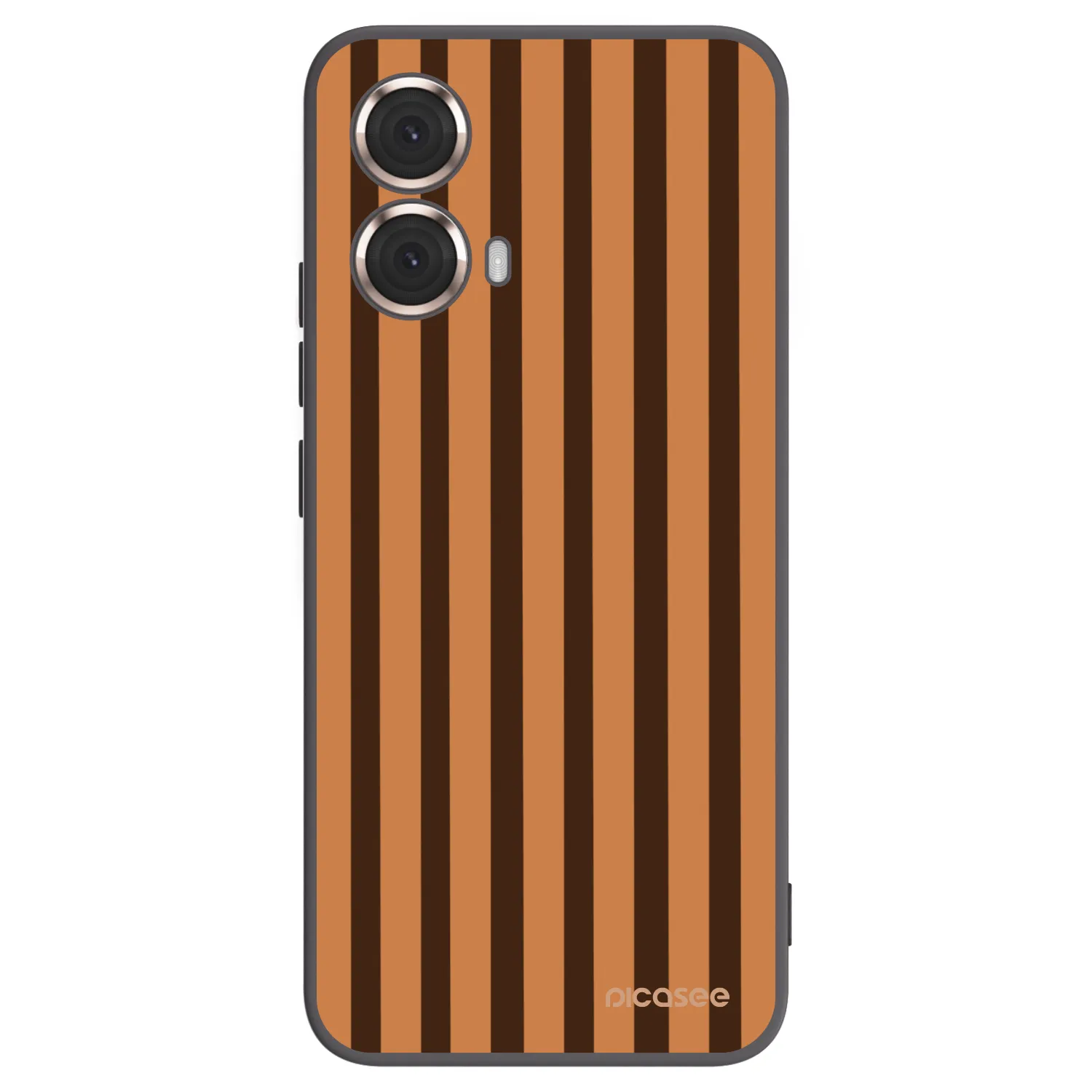 Picasee silikonový černý obal pro Motorola Moto G85 - Caramel lines