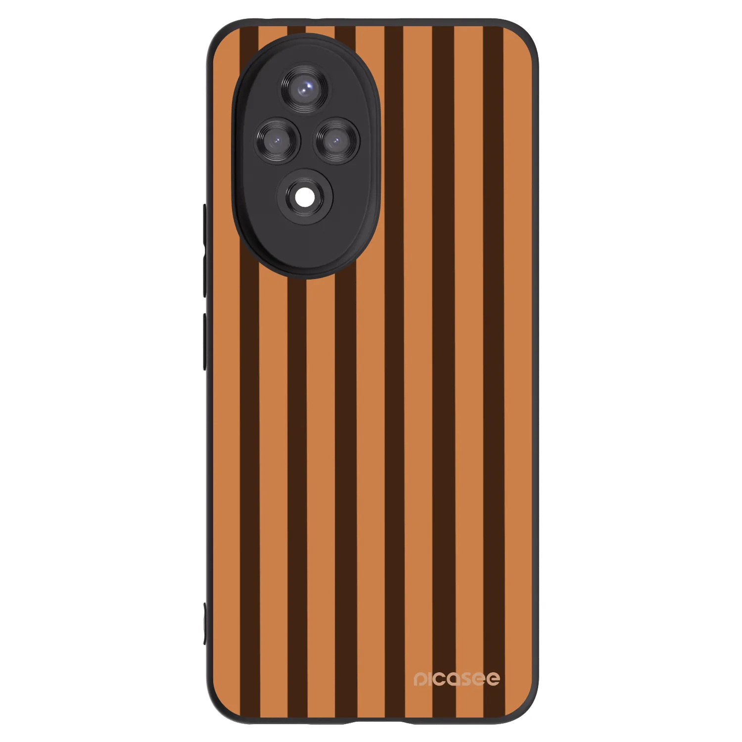Picasee silikonový černý obal pro Honor 200 Pro 5G - Caramel lines