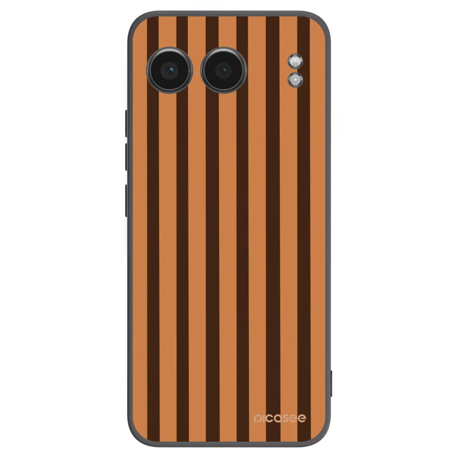 Picasee silikonový černý obal pro OnePlus Nord 4 - Caramel lines