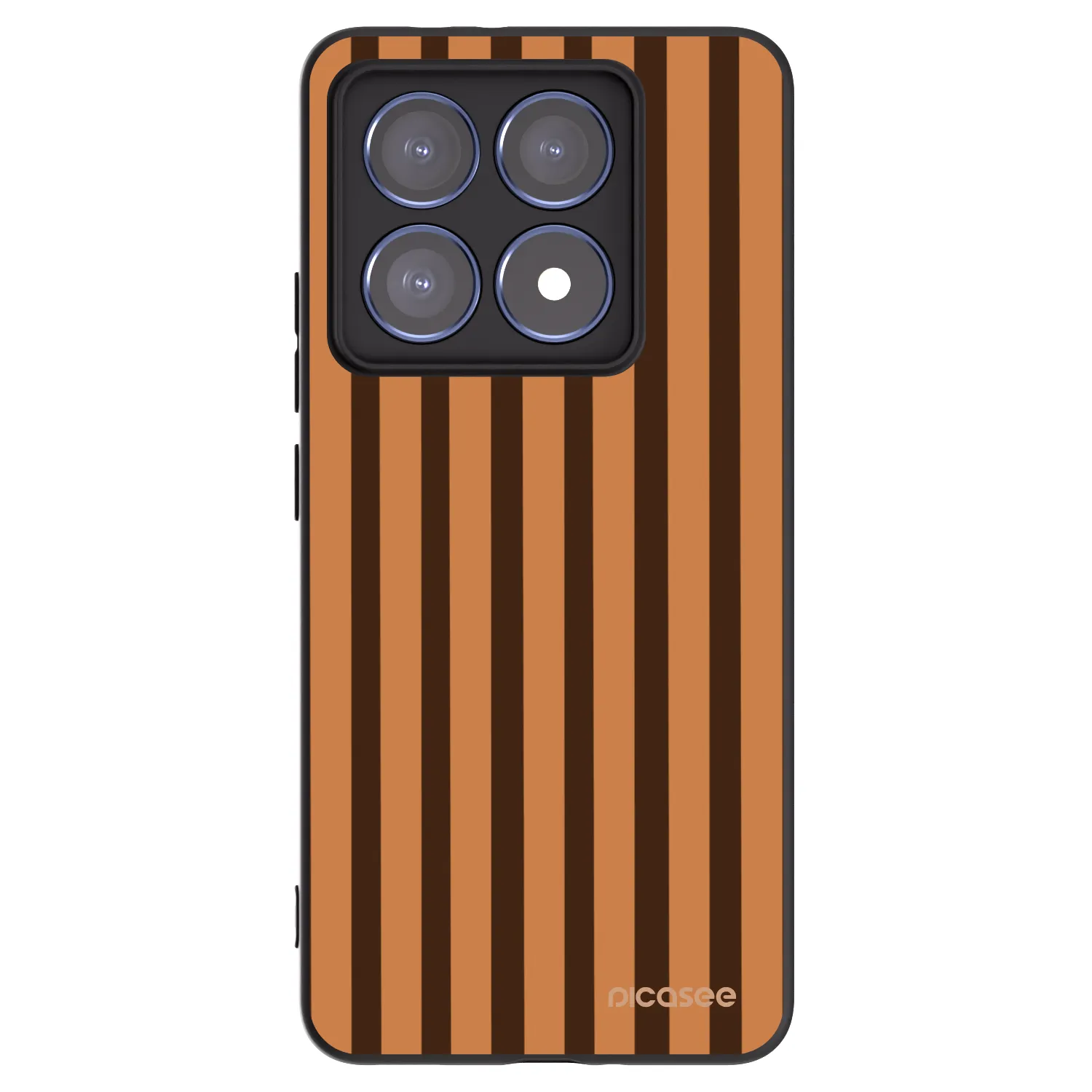 Picasee silikonový černý obal pro Xiaomi 14T Pro - Caramel lines