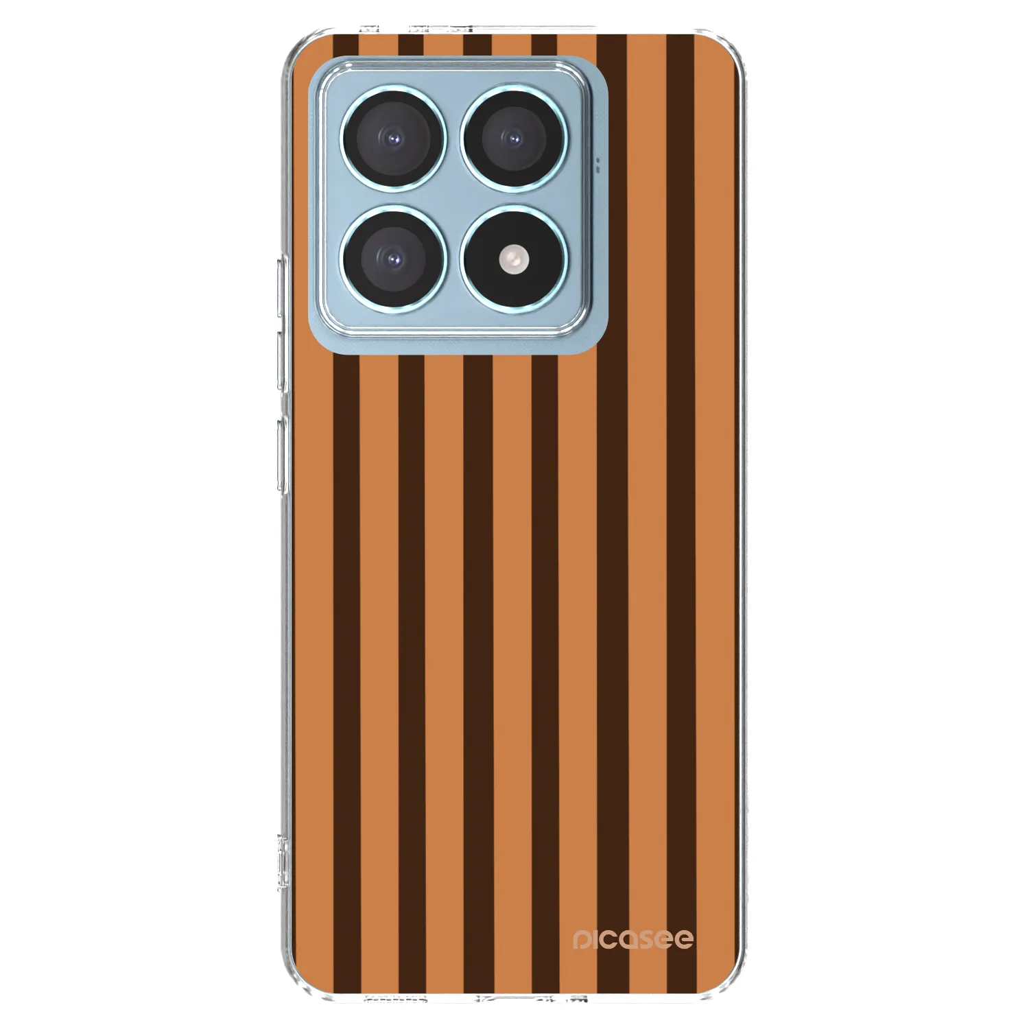 Picasee silikonový průhledný obal pro Xiaomi 14T Pro - Caramel lines