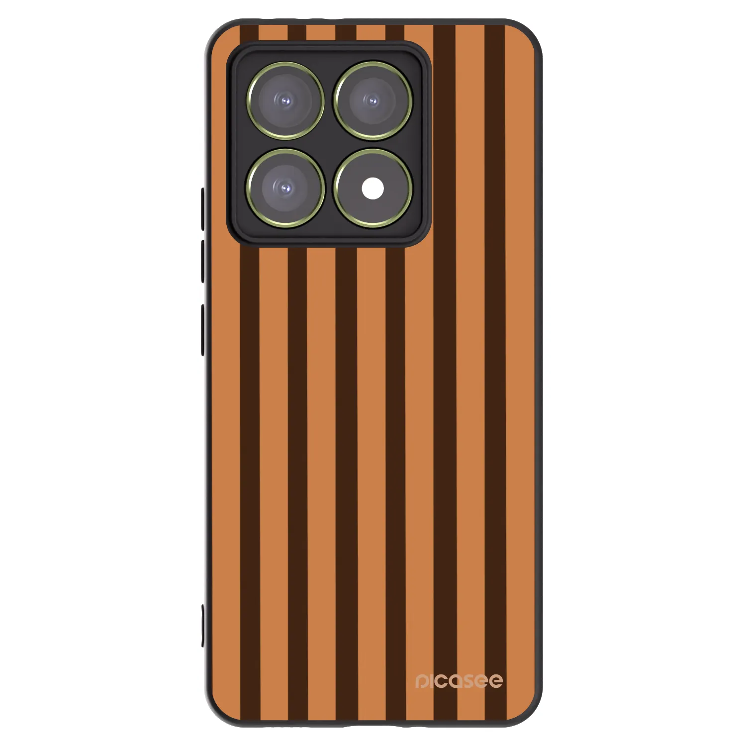 Picasee silikonový černý obal pro Xiaomi 14T - Caramel lines