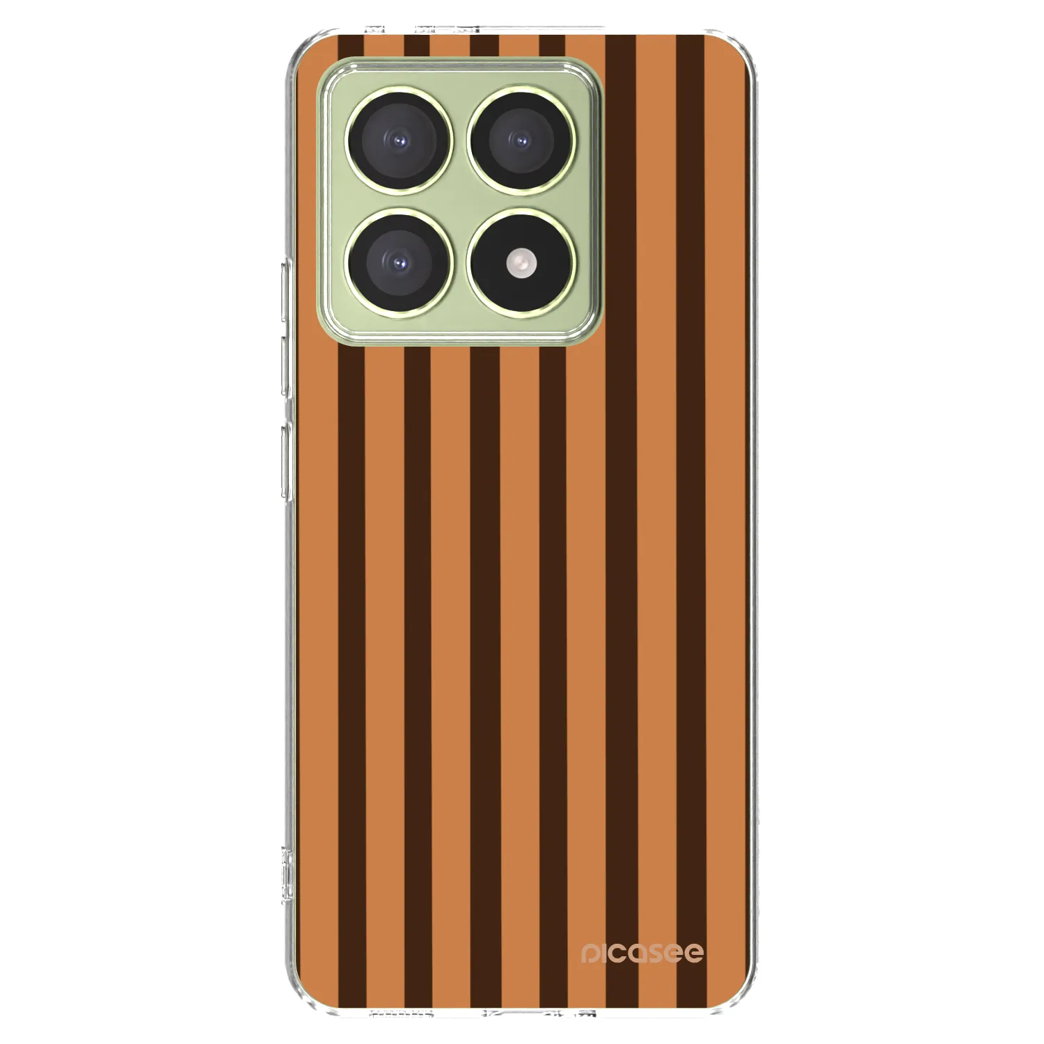 Picasee silikonový průhledný obal pro Xiaomi 14T - Caramel lines