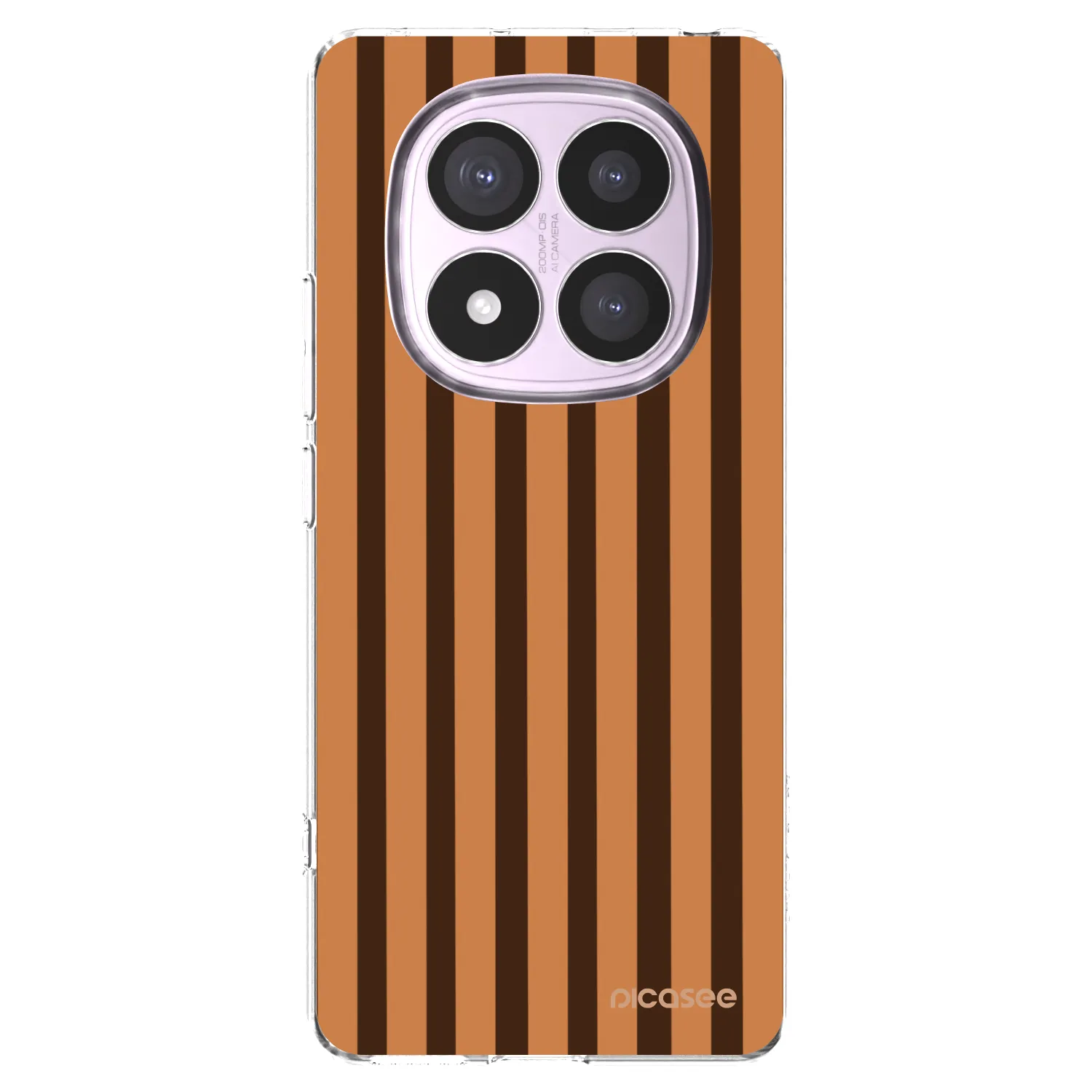 Picasee silikonový průhledný obal pro Xiaomi Redmi Note 14 Pro 5G - Caramel lines