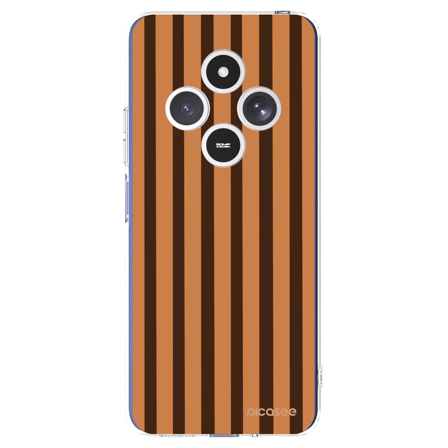 Picasee silikonový průhledný obal pro Xiaomi Redmi 14C - Caramel lines