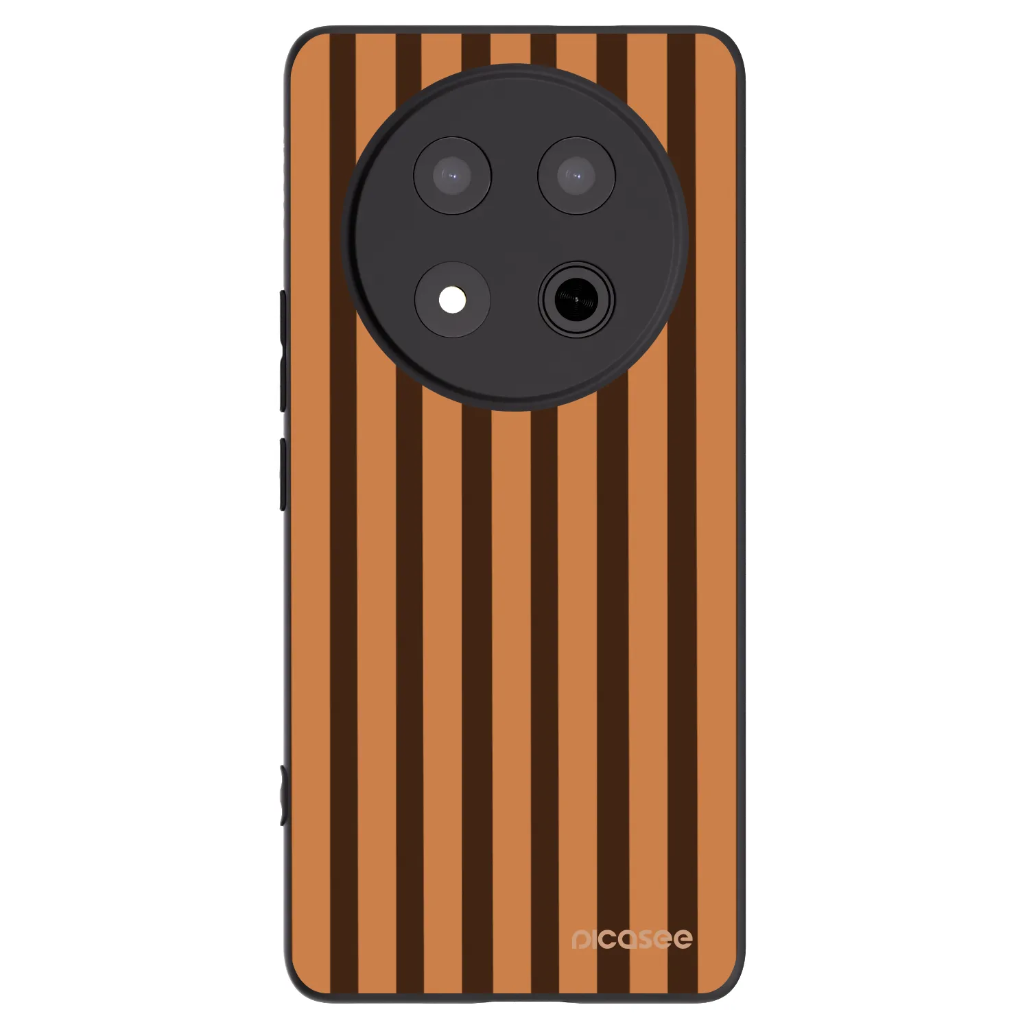 Picasee silikonový černý obal pro Honor Magic7 Lite 5G - Caramel lines