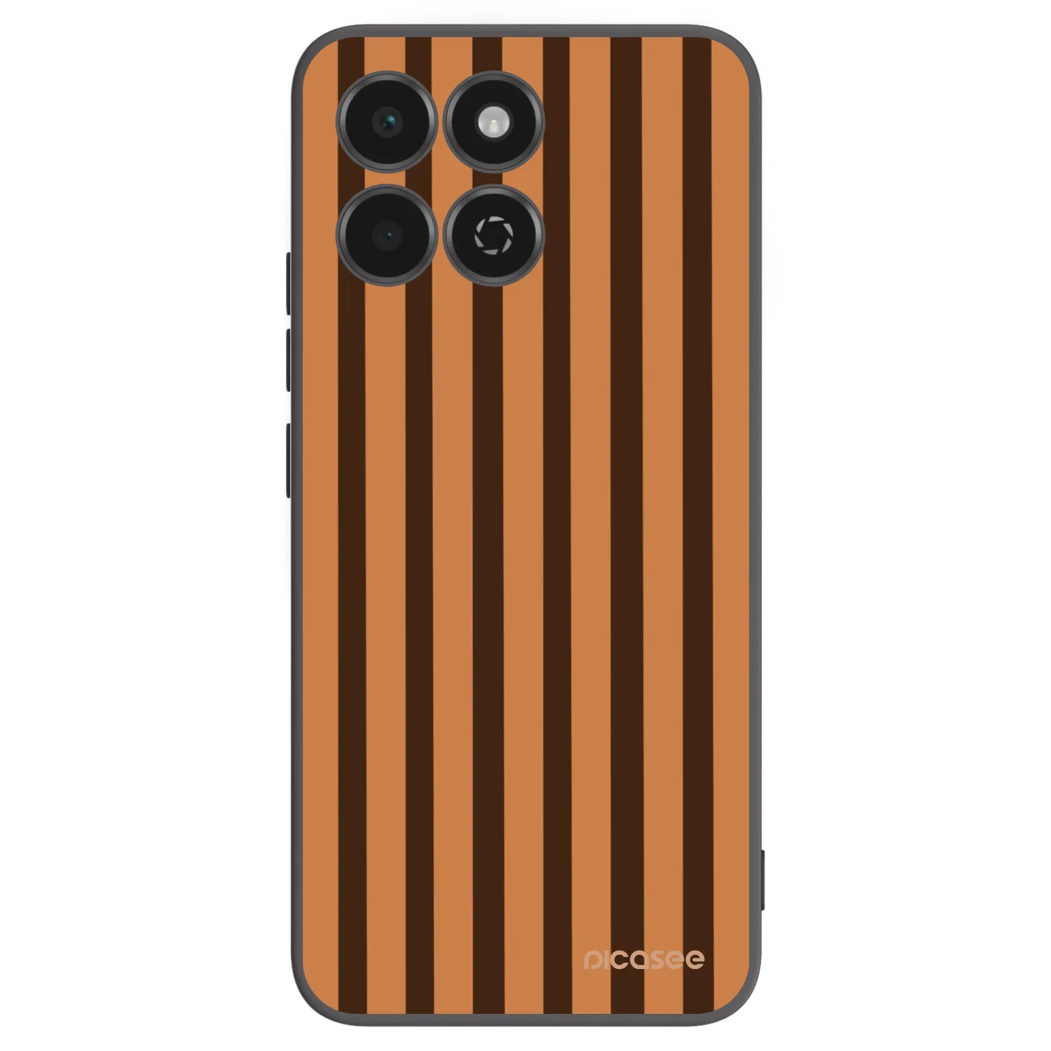Picasee silikonový černý obal pro Honor 200 Smart 5G - Caramel lines