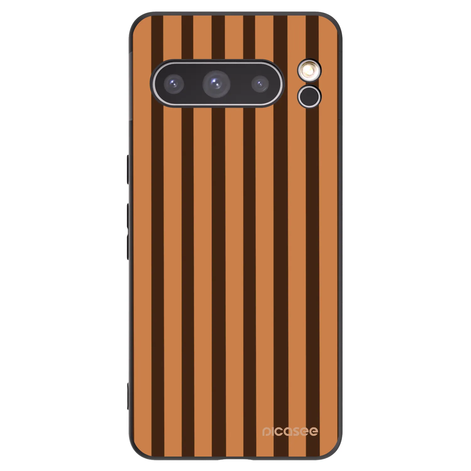Picasee silikonový černý obal pro Google Pixel 8 Pro - Caramel lines