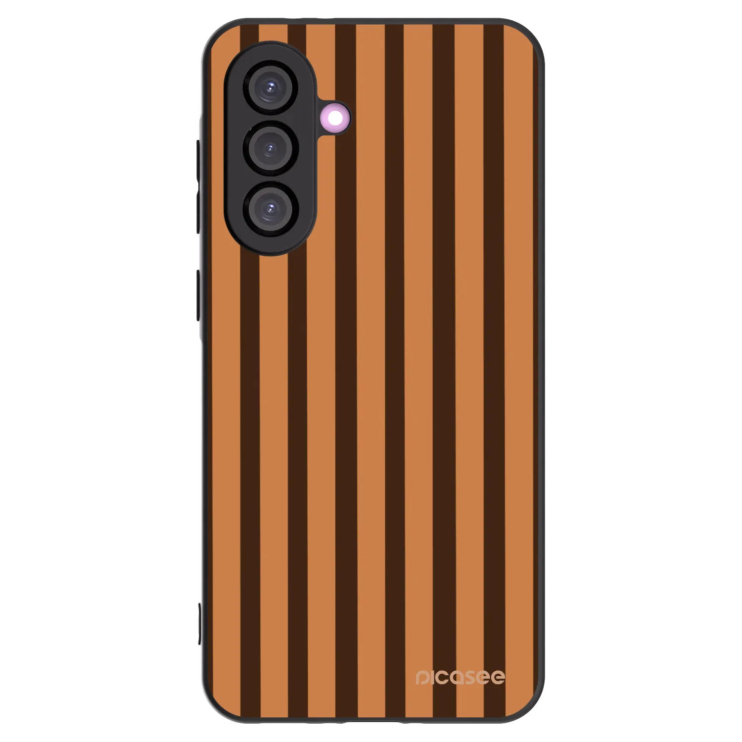 Picasee silikonový černý obal pro Samsung Galaxy A56 5G A566B - Caramel lines