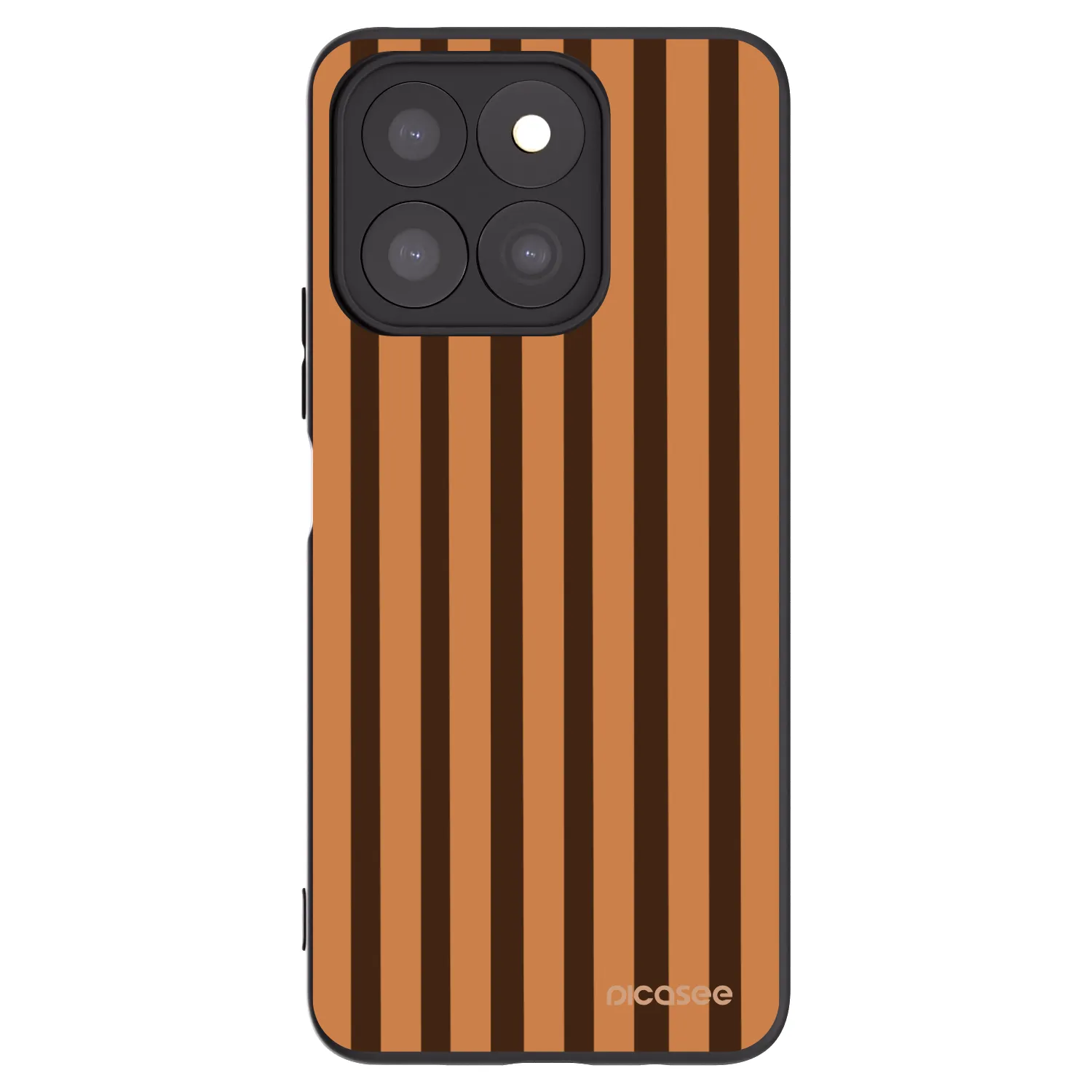 Picasee silikonový černý obal pro Honor X8c - Caramel lines