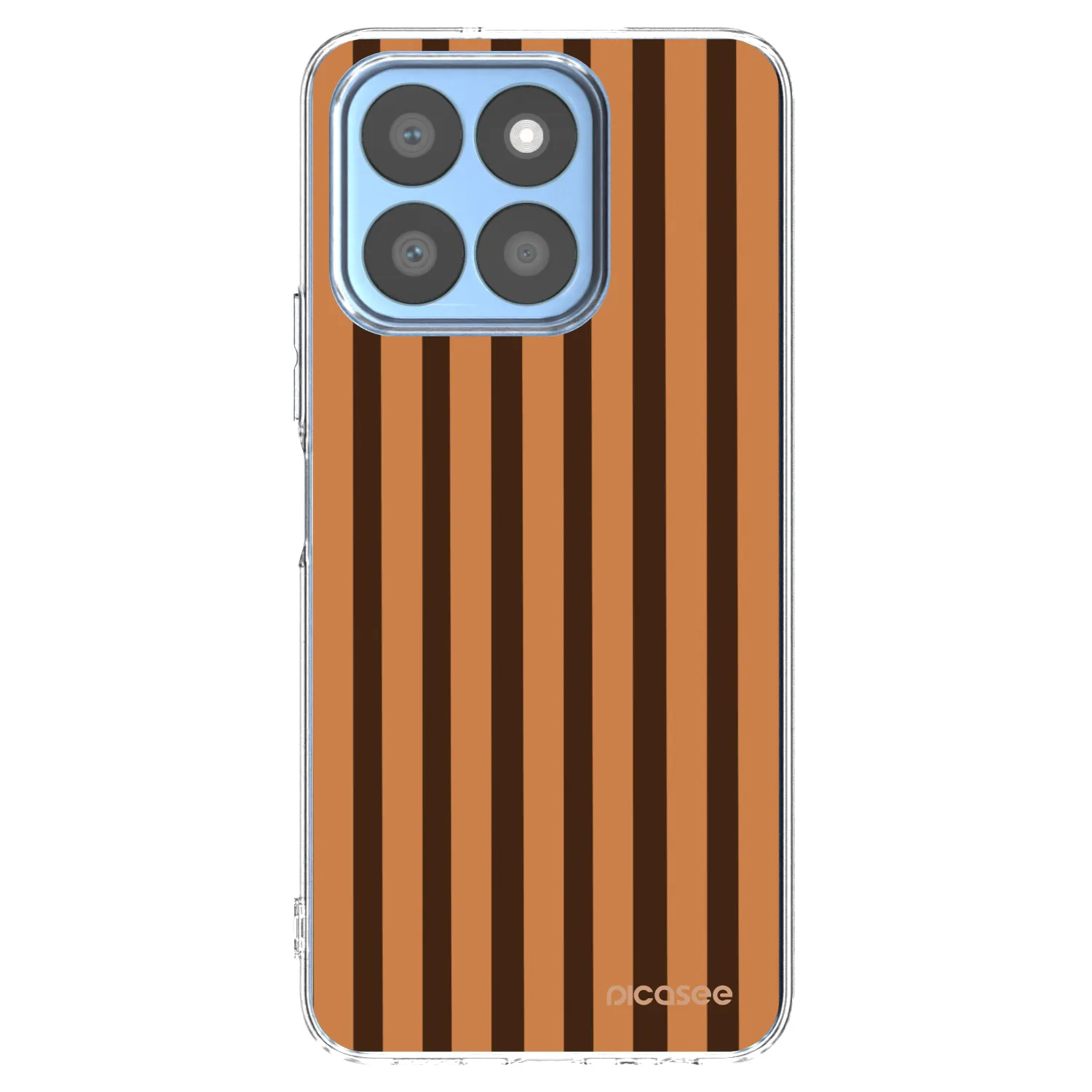 Picasee silikonový průhledný obal pro Honor X8c - Caramel lines
