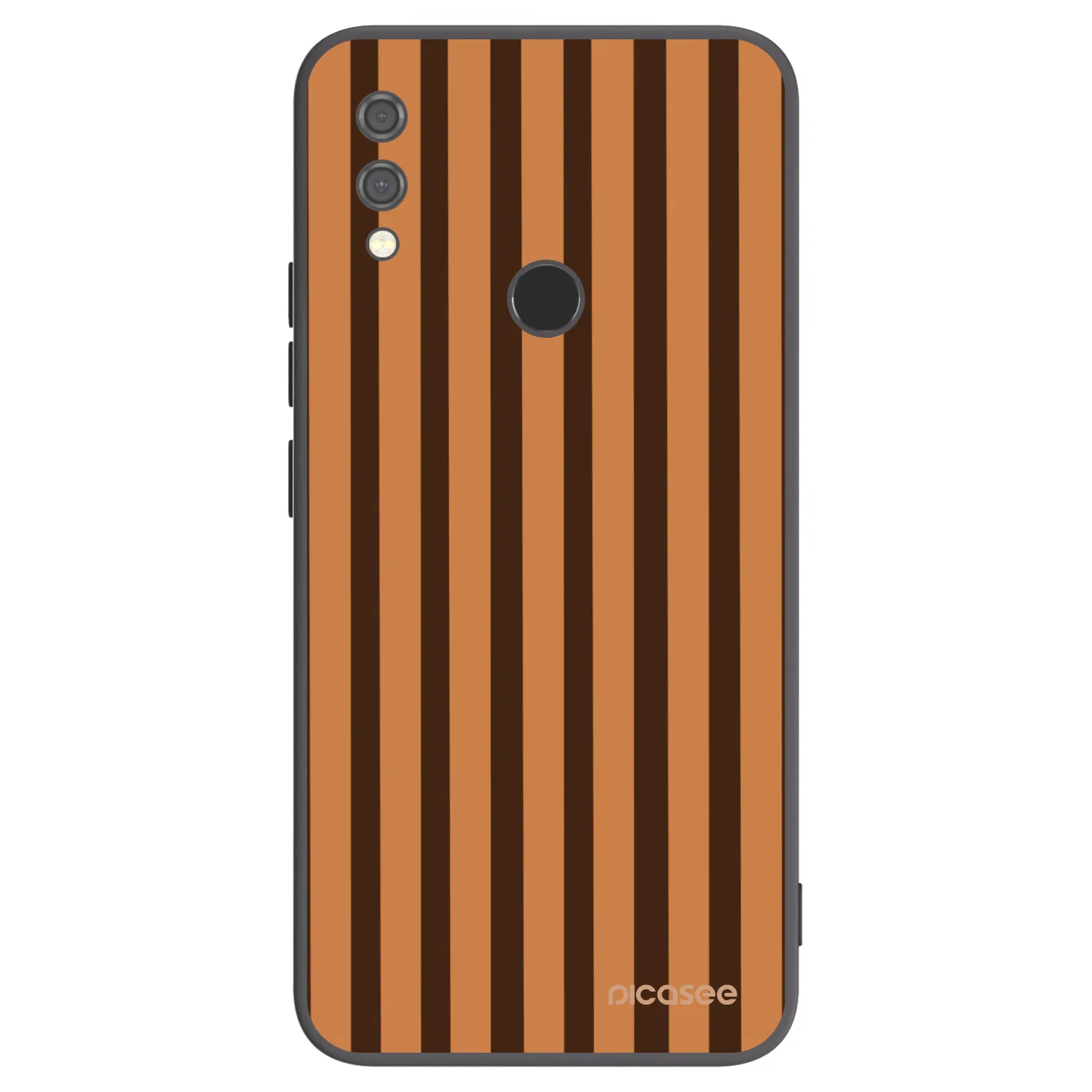 Picasee silikonový černý obal pro Xiaomi Redmi Note 7 - Caramel lines
