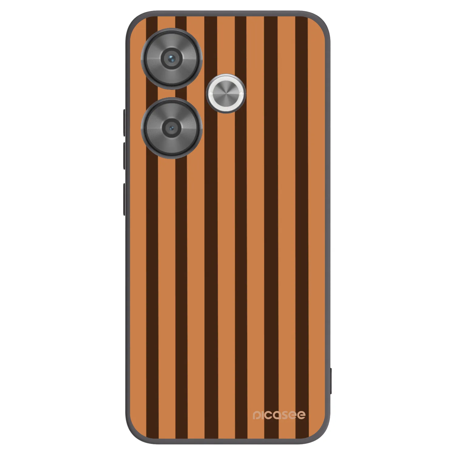 Picasee silikonový černý obal pro Xiaomi Poco F6 - Caramel lines